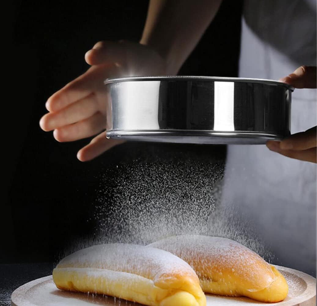 6 Inch Small Tamis, 18/8 60 Mini Fine Mesh Flour Sieve Flour Sifter Round Stainless Steel Flour Sieve โ image 4