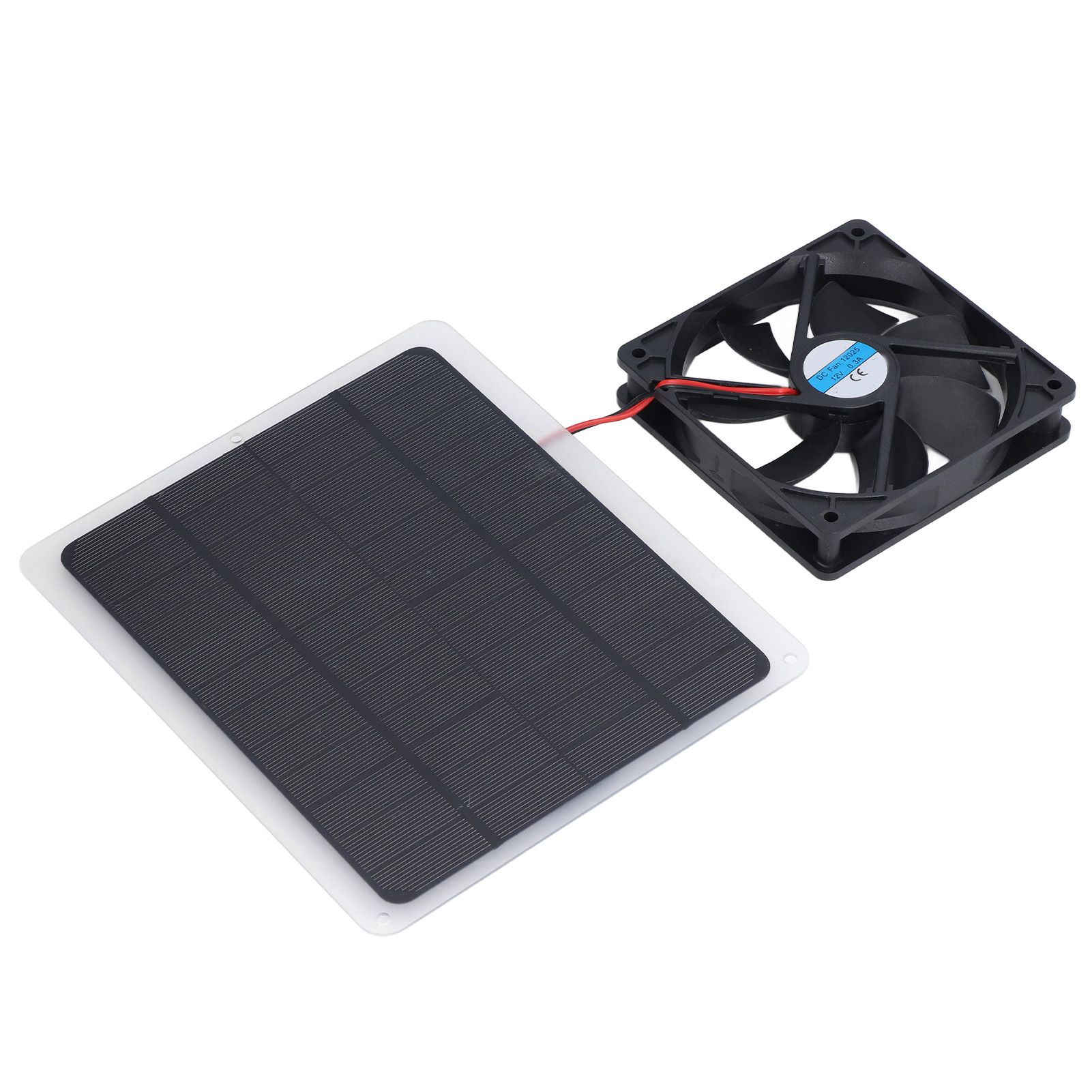 Solar Fan 10W 12V Effective Deodorization Energy Saving Portable USB Solar Exhaust Fan for Pet Houses RV Greenhouses โ image 4