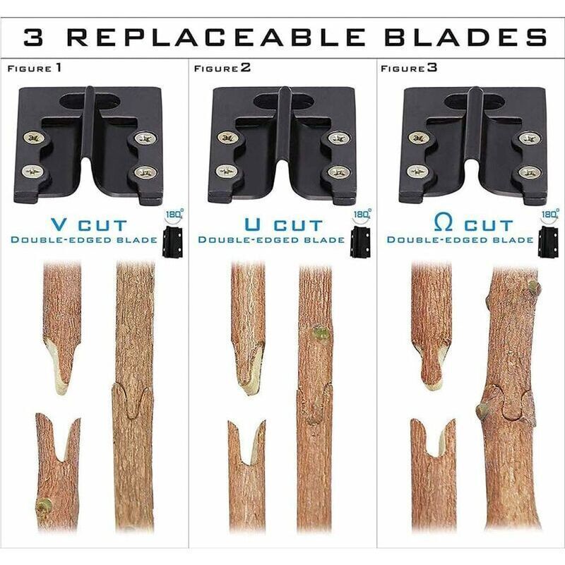 Professional Grafting Scissors Garden Scissors Tree Grafting Pliers Garden Grafting Kit for Trees (Black Cloth Bag + Rubber Band + Membrane) — image 3