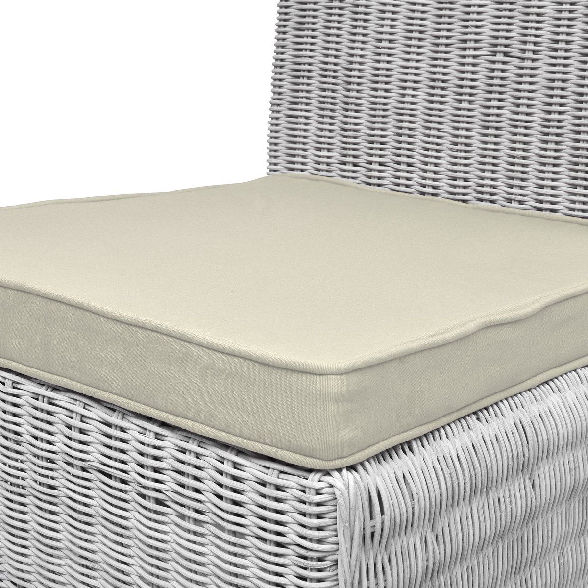 4-Pack Cream Tie-On Chair Seat Cushions with Removable Covers, 45 x 40 cm — image 5