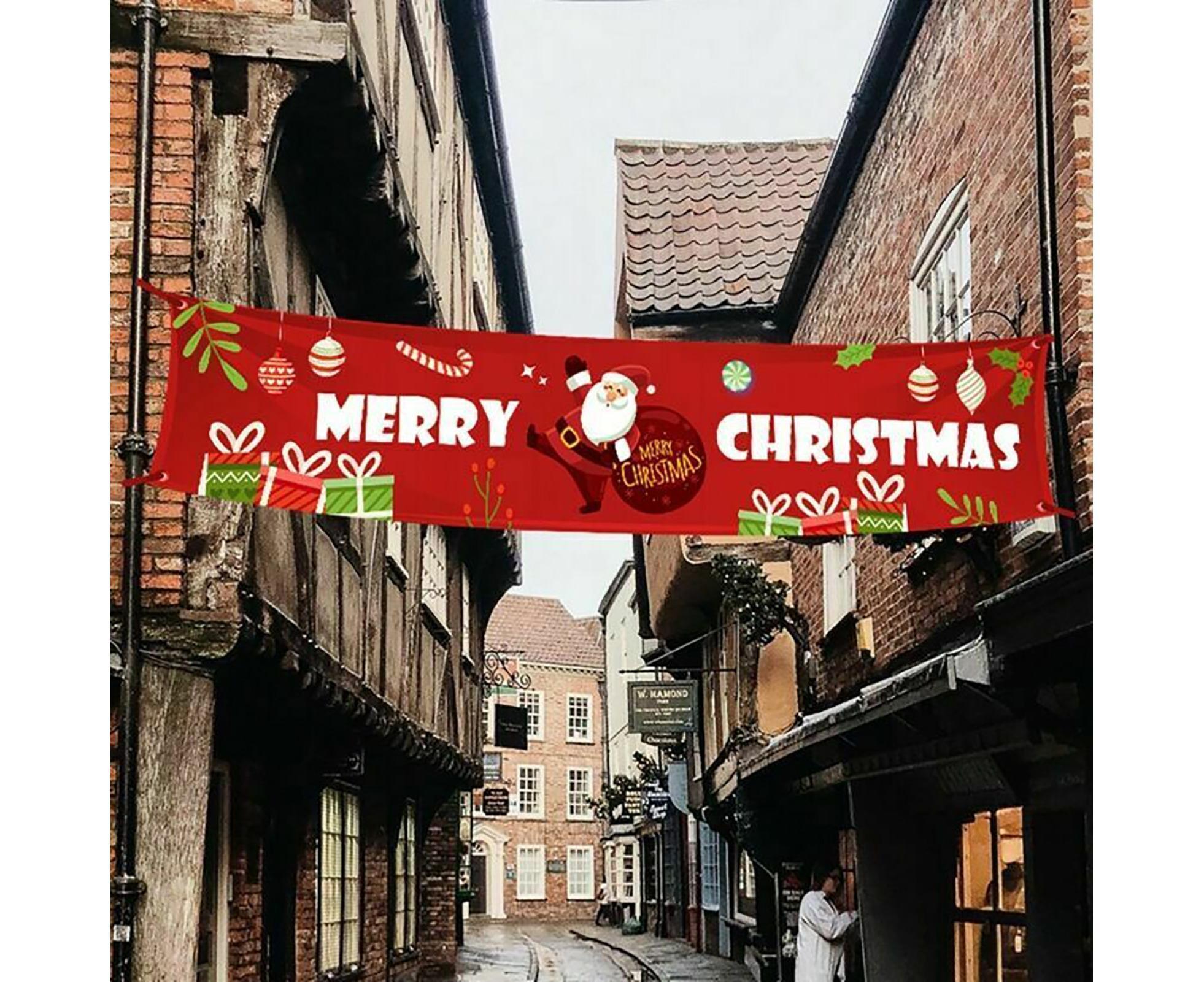 Christmas Santa Claus Letter Porch Door Background Hanging Banner Party Decor-B โ image 6