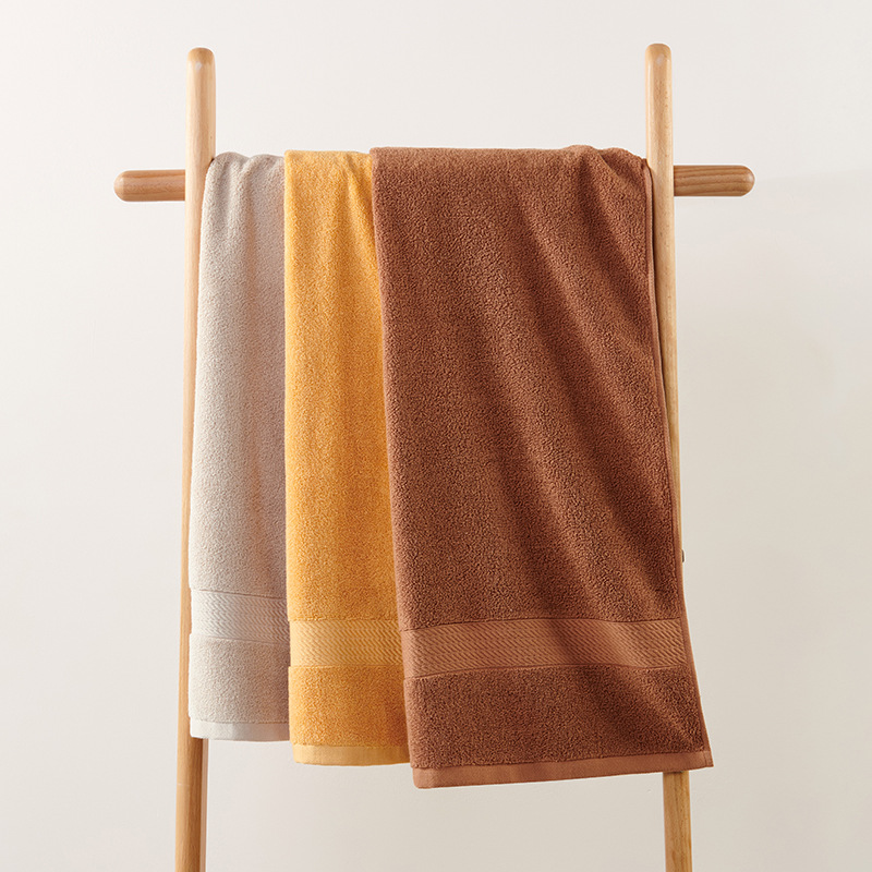 Red Premium Thick Cotton Bath Towel for Adults - Soft and Absorbent Bathroom Towel — image 3