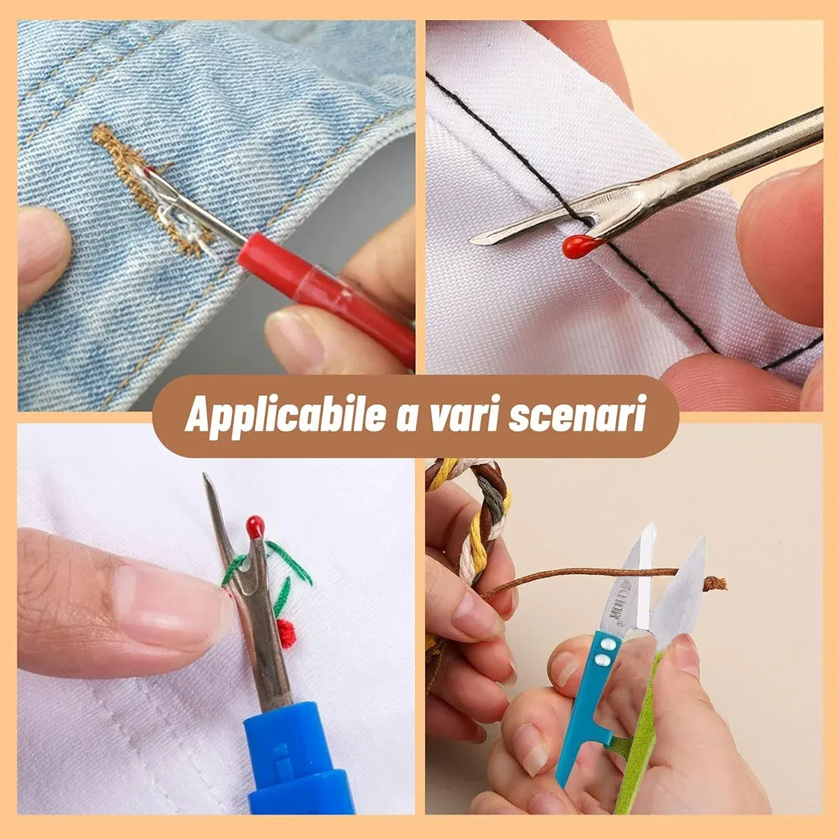 5 PCS Colorful Seam Ripper Assortment Thread Remover Kit Durable Easy to Use — image 5