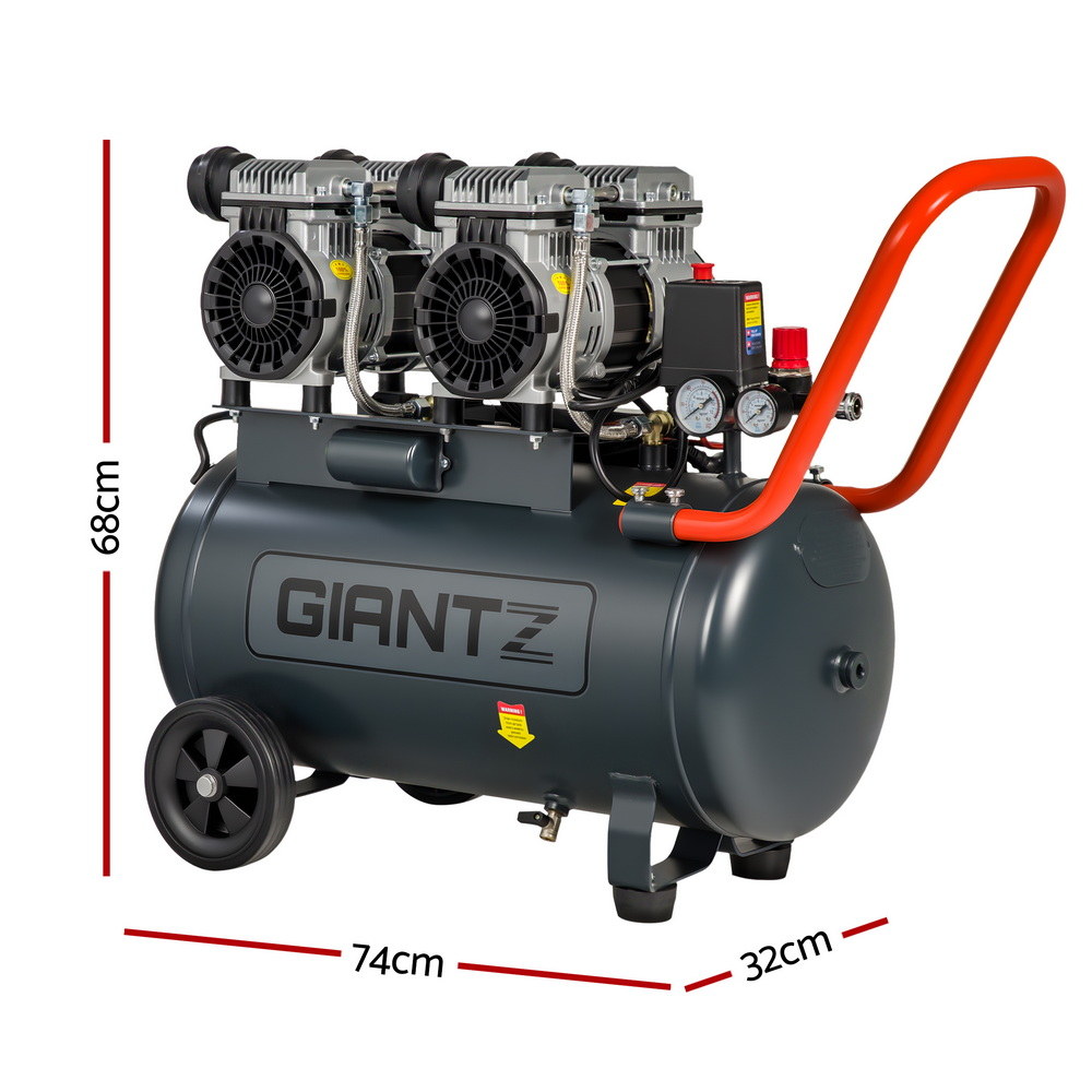 Giantz 50L Air Compressor Quiet 3.0HP Oil-Free Portable Tyre Inflator 200L/Min โ image 2