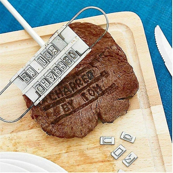 Printed Barbecue Wooden Handle Stamp Barbecue Meat DIY Steak — image 4