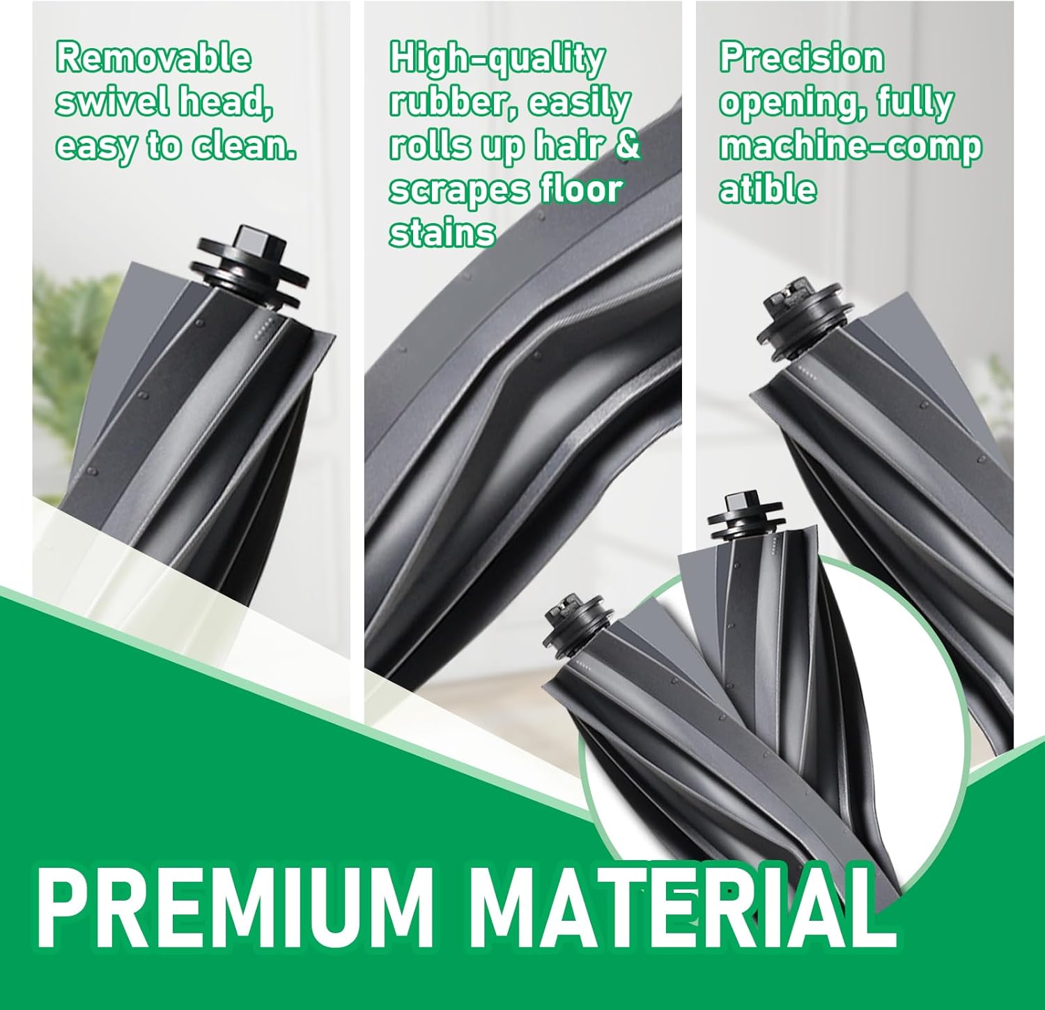 24Pcs Replacement Parts for Dreame L10s Ultra/L10 Ultra Vacuum Cleaner Accessories Kit, 2 Main Brh, 4 HEPA Filters, 6 Mop Pads, 6 Dt Bags, 6 Side Brhes [Not â image 3