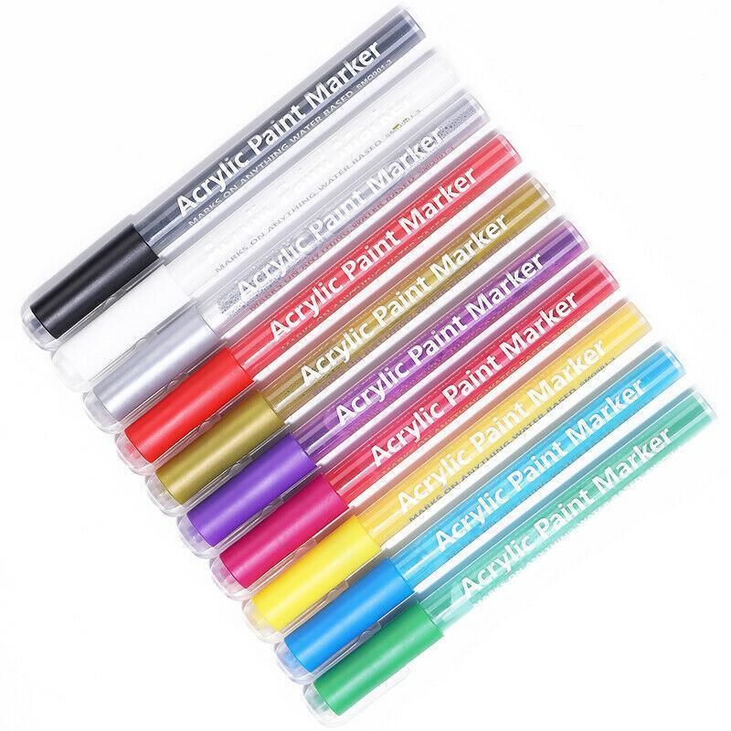 Marker pens are suitable for detailed drawing, writing and marking - Green โ image 2