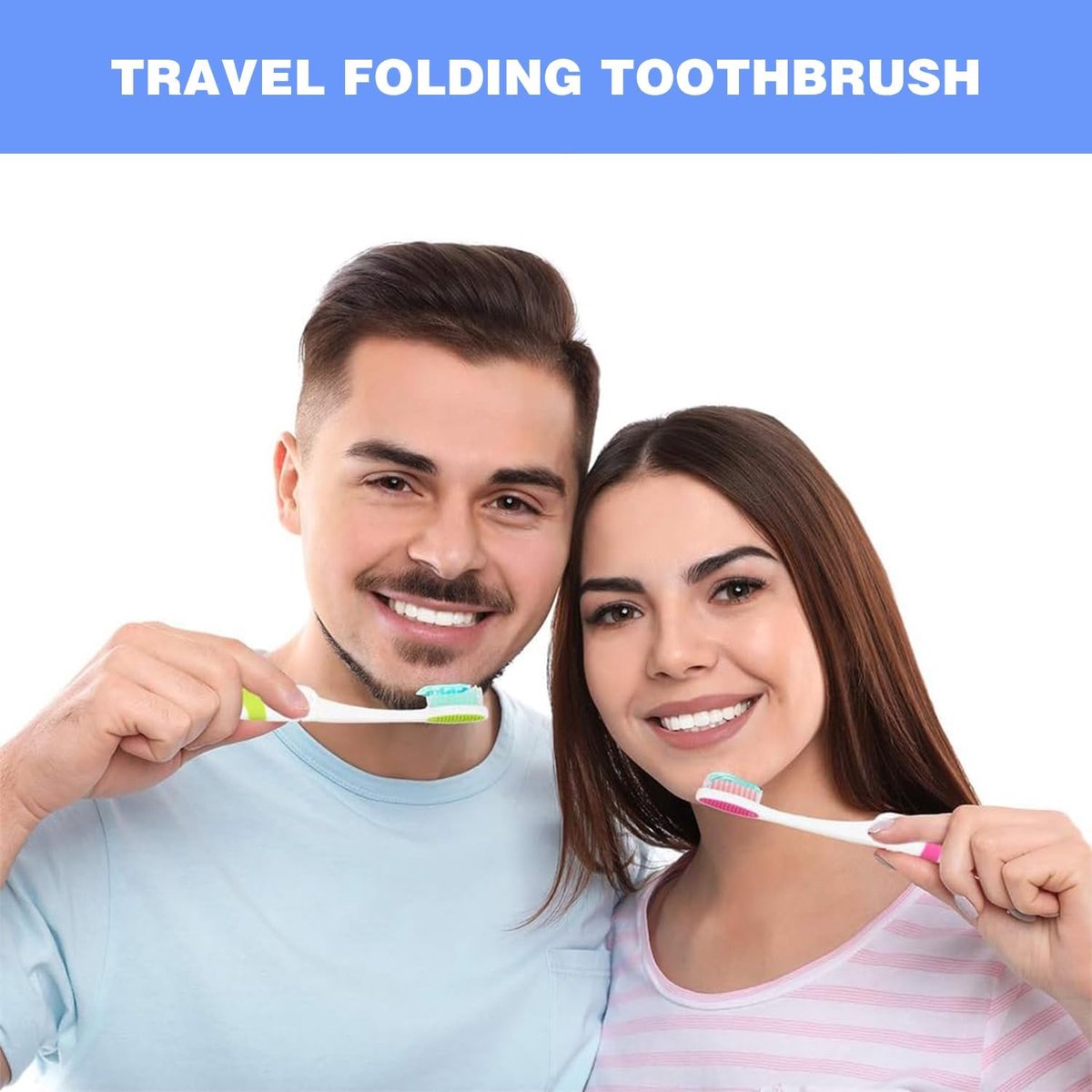 4-pack toothbrushes - Travel toothbrushes - Foldable travel toothbrushes - Portable soft toothbrushes - Easy to carry — image 4