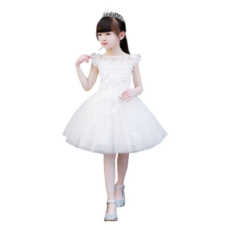 Girls Princess Dress Di Yi Tong White Summer Mesh 8992 White 120cm — image 2