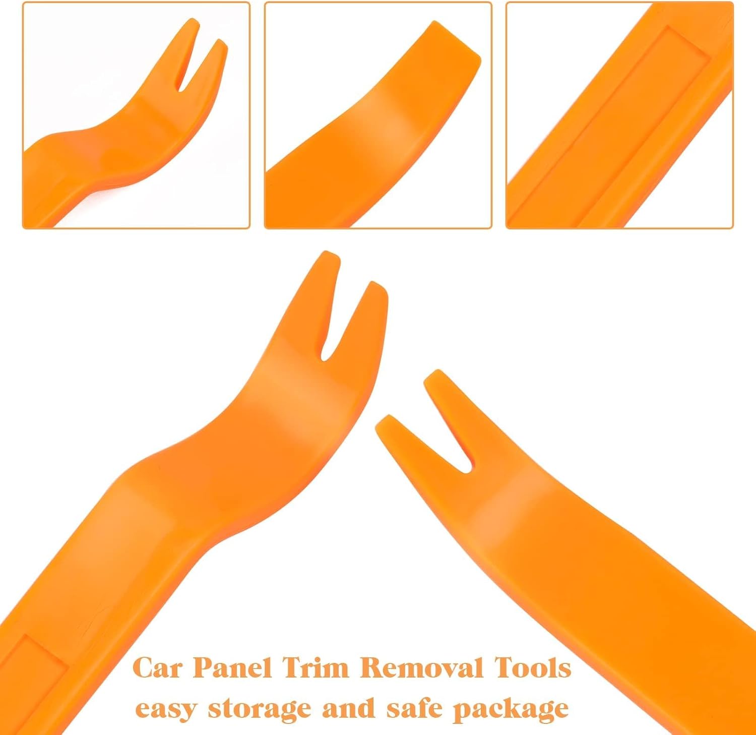 4Pcs Auto Door Clip Panel Trim Removal Tool Kits Thick Plastic Car Tools for Car Dash Radio Audio Installer Pry Tool with Paper Box โ image 5