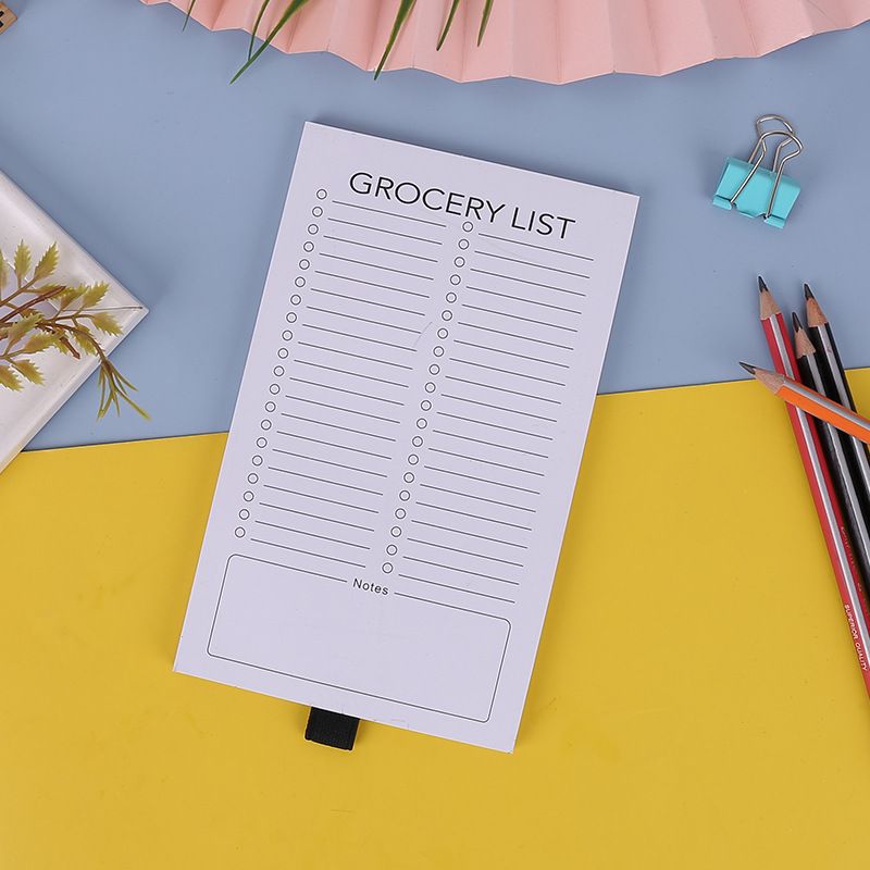 Grocery List Magnetic Notepad for Refrigerator | For Shopping Lists Minimalistic Memo Note Pad for Fridge — image 4