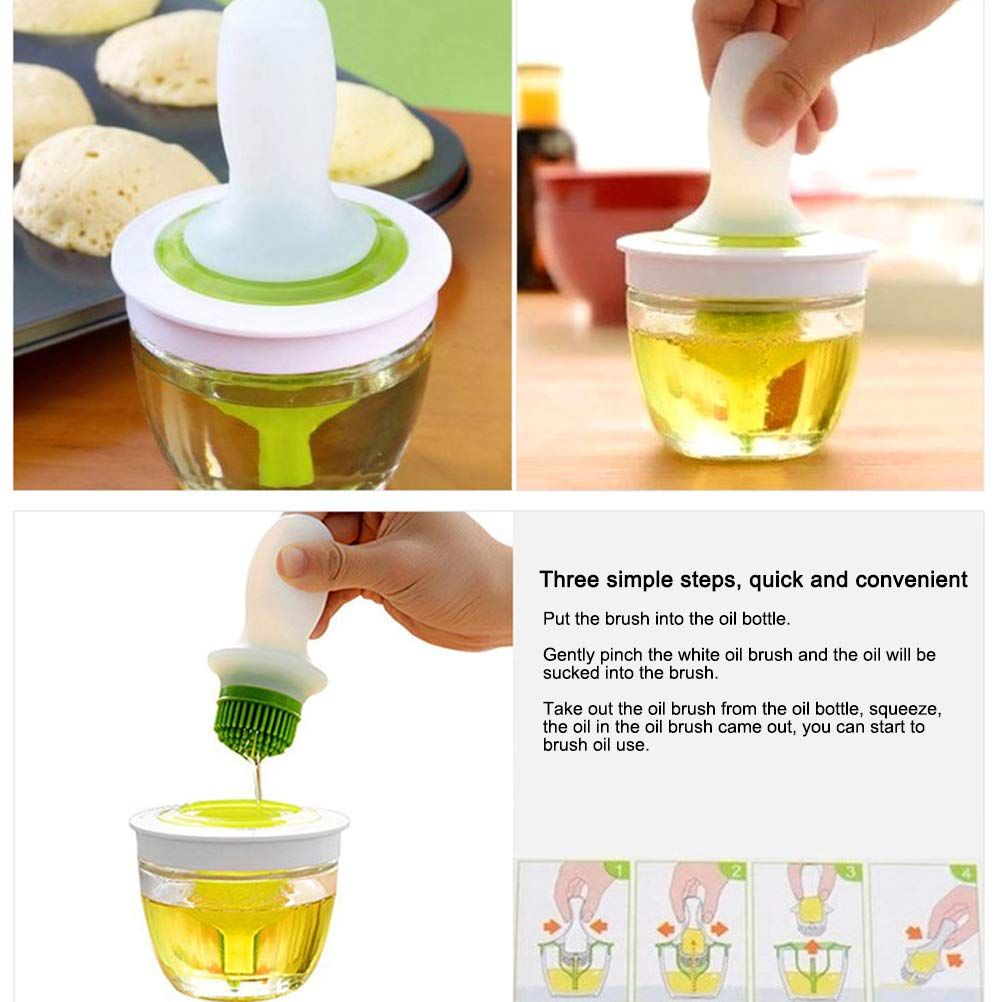 Basting Brushes BBQ Silicone Brush Barbecue Gadget Kitchen Cooking Tools Honey Olive Oil Pastry Brush with — image 4