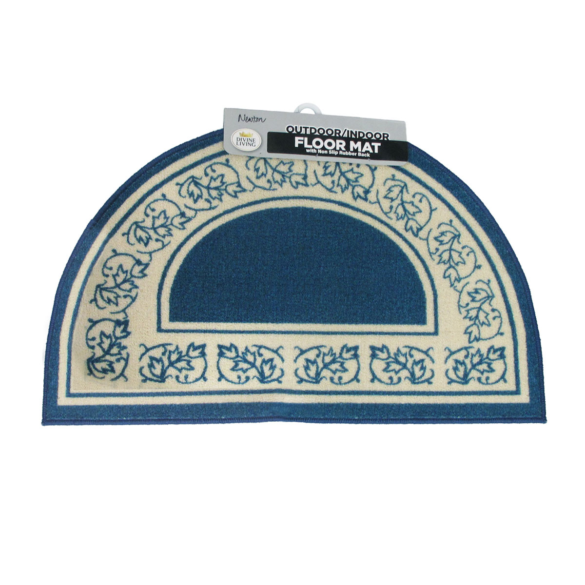 Newton Half Moon Floor Mat 50 × 80cm Blue