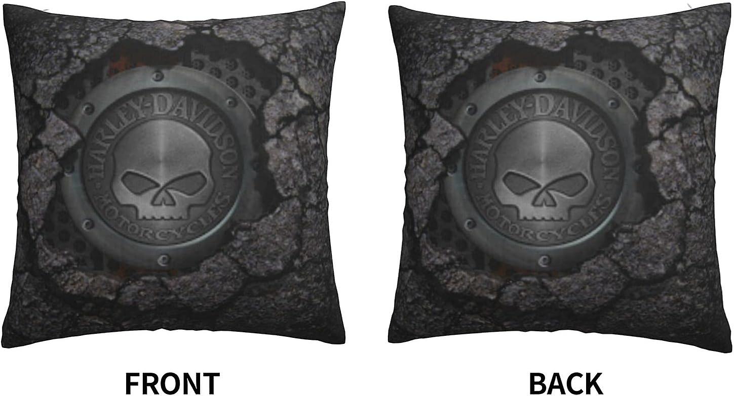 Harley Davidson Decorative Pillowcase H-400 Soft Warm Cover Compatible with Bed Sofa Outdoor Cushions โ image 3