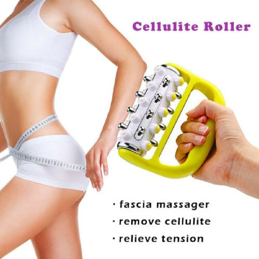 2pc Electroplated Massage Roller Releases Breaks Down Fat Lumps Lymphatic Drainage Deep Tissue Muscle Massage Roller Handheld Body Massager For Legs โ image 3