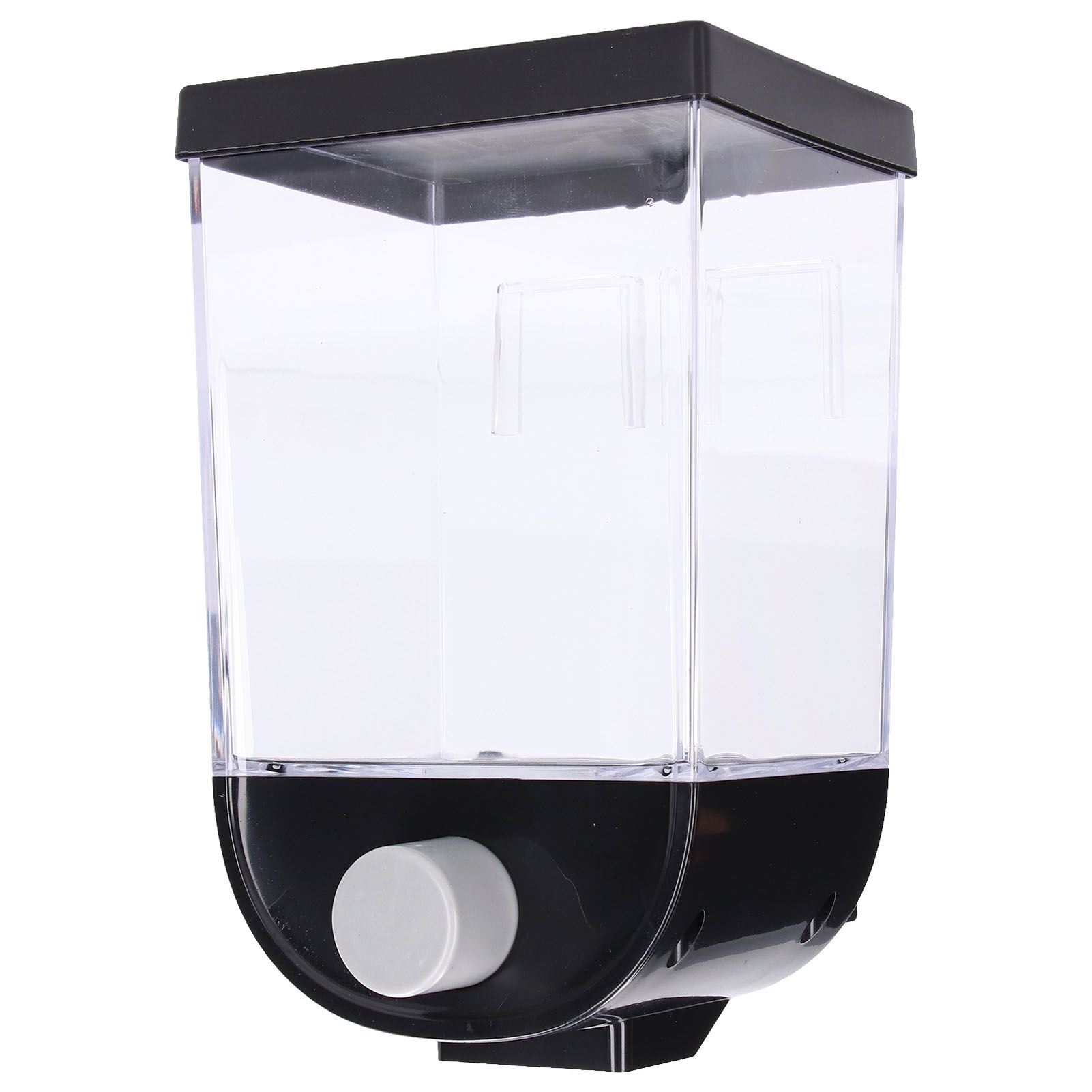 Square Dry Food Dispenser Wall Mounted Grain Storage Container Laundry Bead Cereal Dispenser for Kitchen1L — image 3
