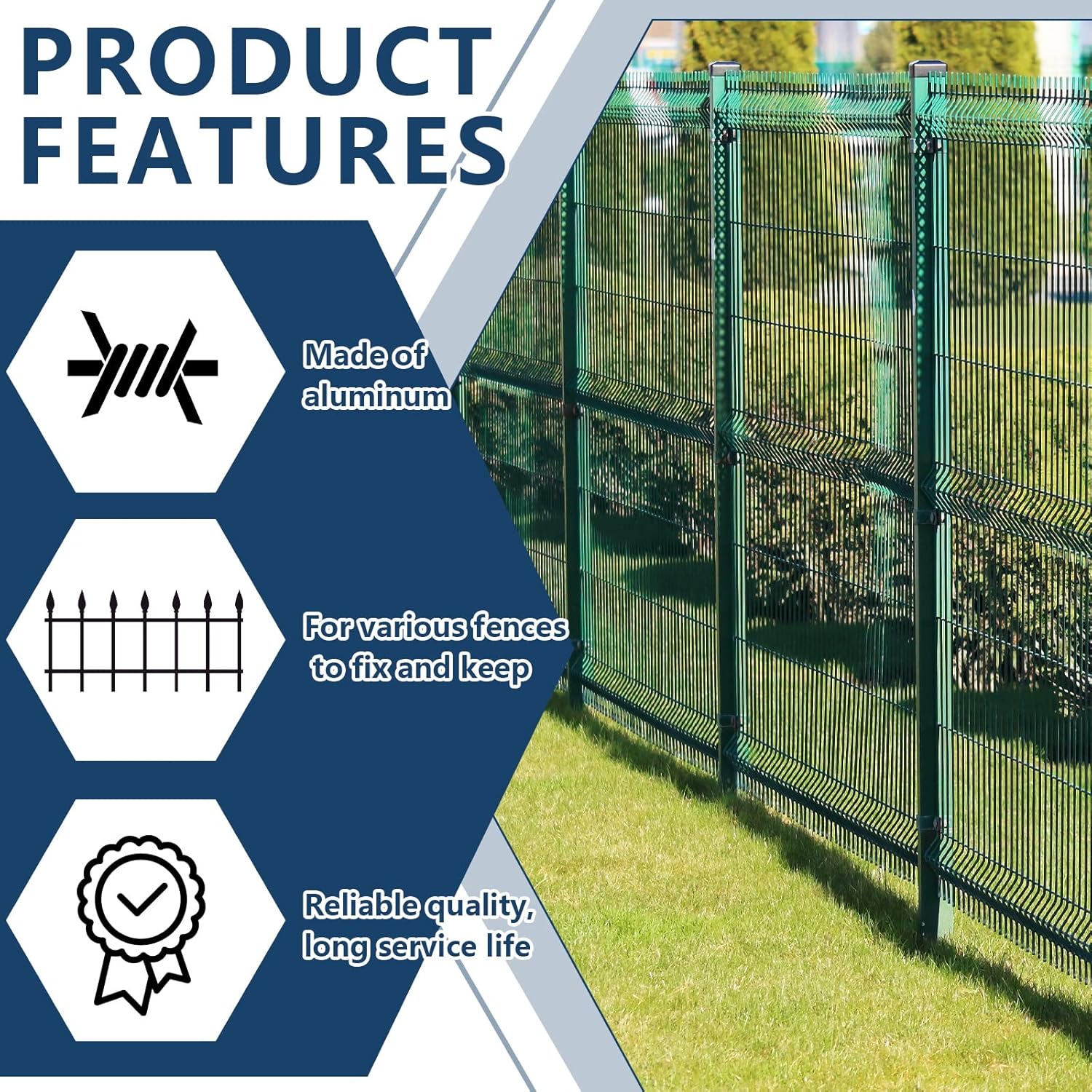 102 Pieces T Post Wire Clips Fence Twister for Galvanized Steel Tensioning Tool Fixing Clip Garden Farm Highway Sport Fences โ image 4