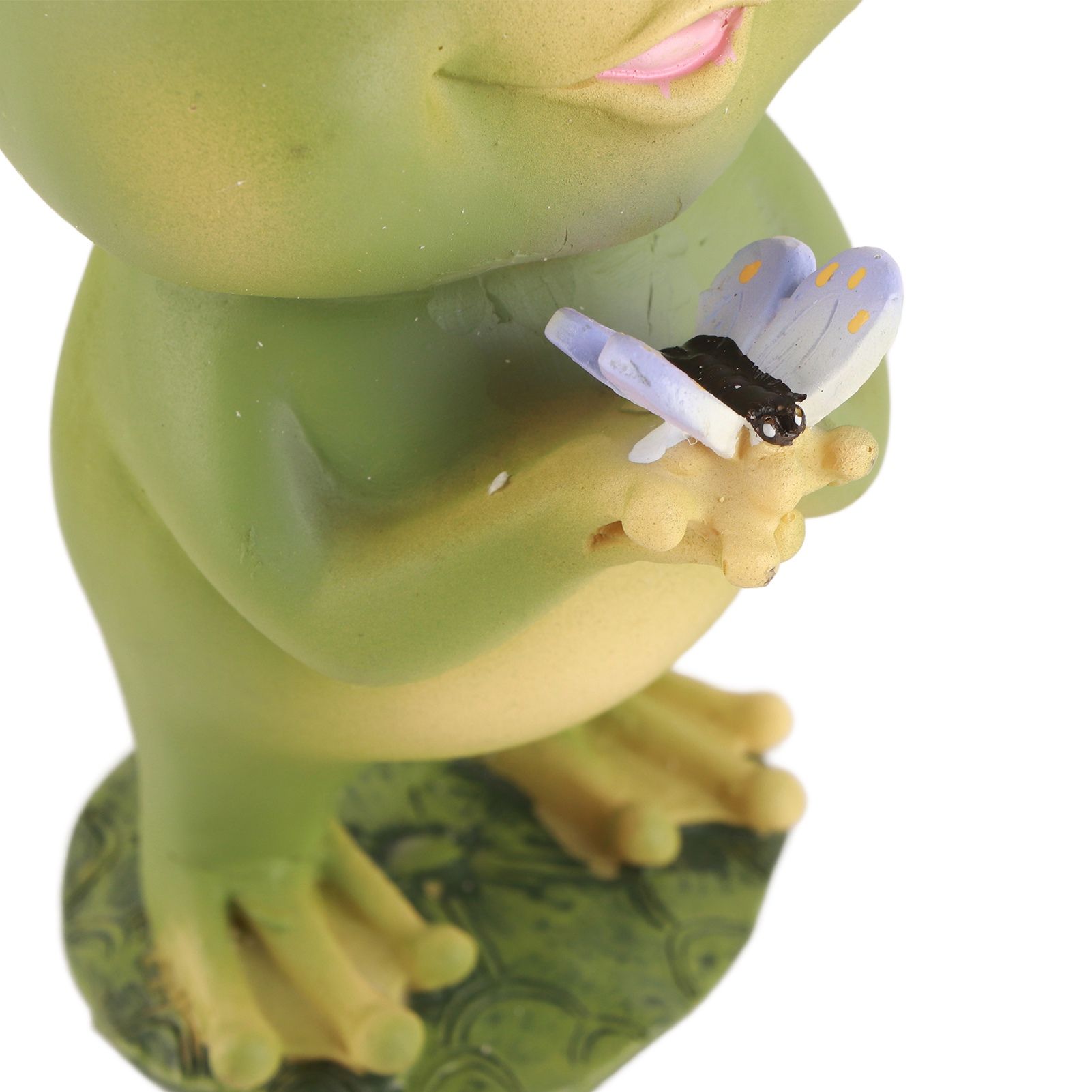 Garden Patio Fence Solar Lights Scare Frog Resin Decorative Ornaments — image 6