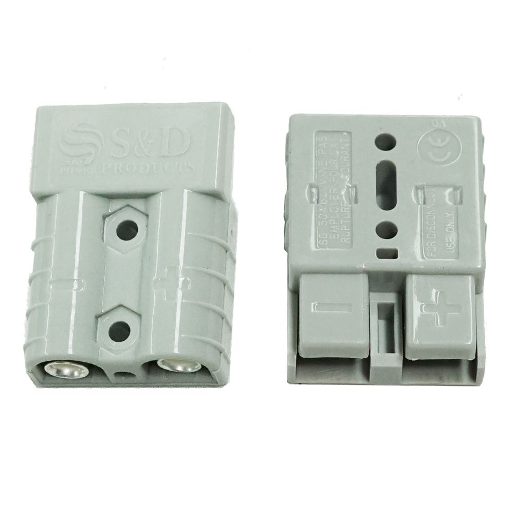 10x Anderson Style Plug connector 50AMP Caravan Trailer Solar 6AWG GREY — image 3