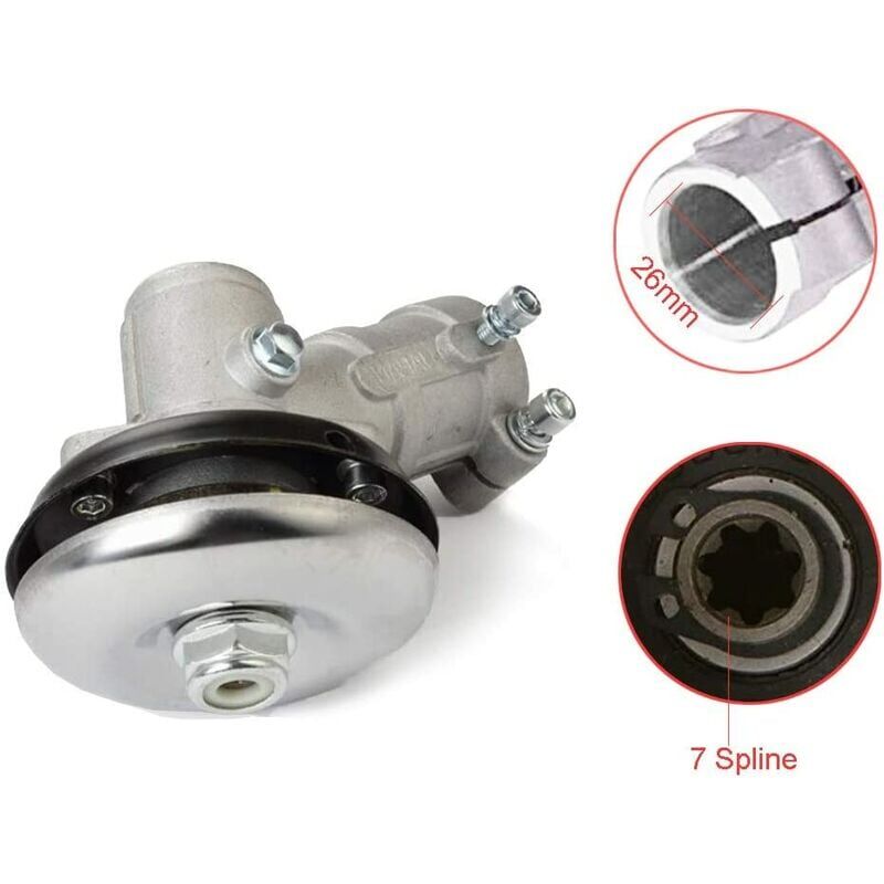 26mm/28mm Brushcutter Gearbox, Universal Brushcutter Gearbox for Grass Trimmer/Chainsaw (26mm, 7 Tooth Round) โ image 2