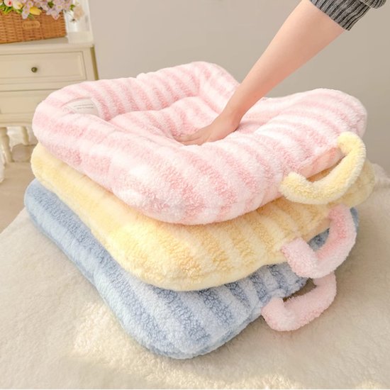Cat Bed - Pet Mat - Soft and Warm Sleeping Mat for Cats and Small Pets, Comfortable and Cozy - Suitable for All Pets (Yellow,S:40 * 50cm) — image 6