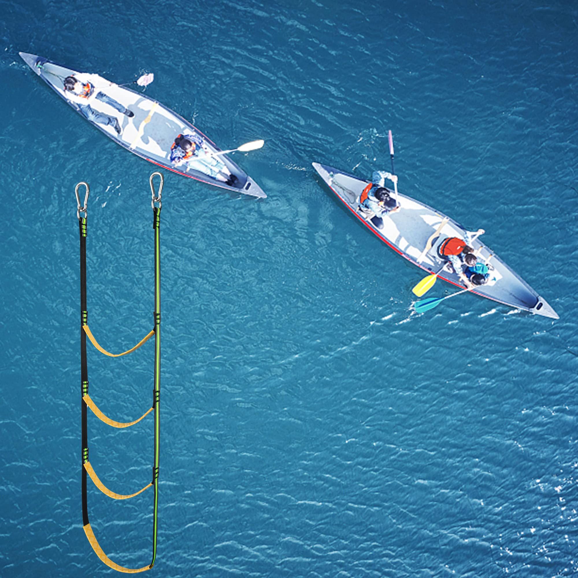 4 Step Boat Rope Ladder，Boat Rope Ladder Extension,Assist Boat Folding Ladder,Swim Ladder for Sailboat,Kayak, Canoeing (4 Steps) — image 3