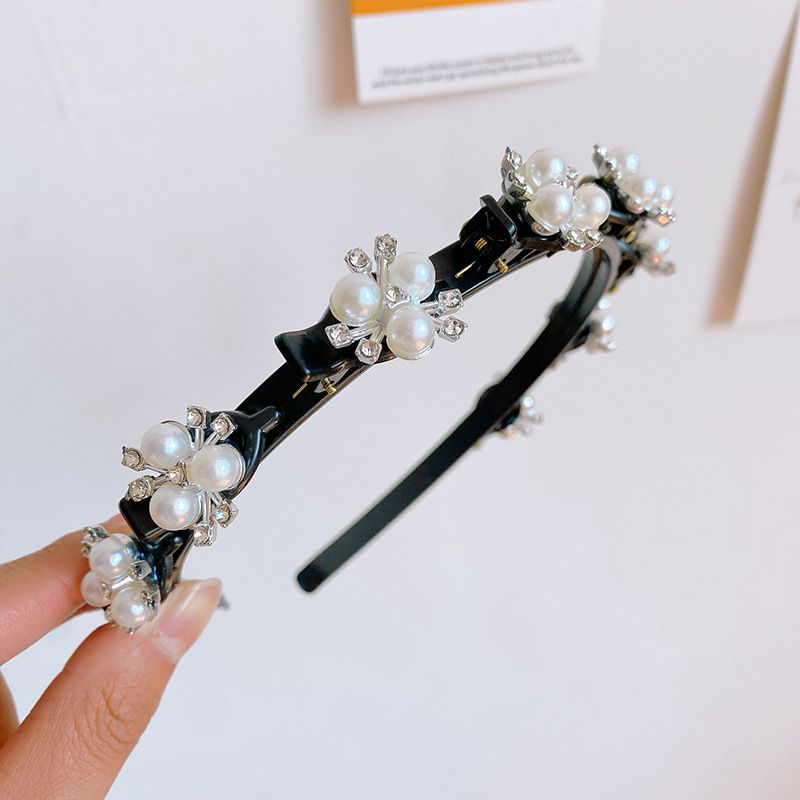 5 PACK Hairpin Headbands For Women, Double Bangs Ladies Hairstyle Headwear,Braided Hair Clip Bangs Broken Hair Finishing — image 3