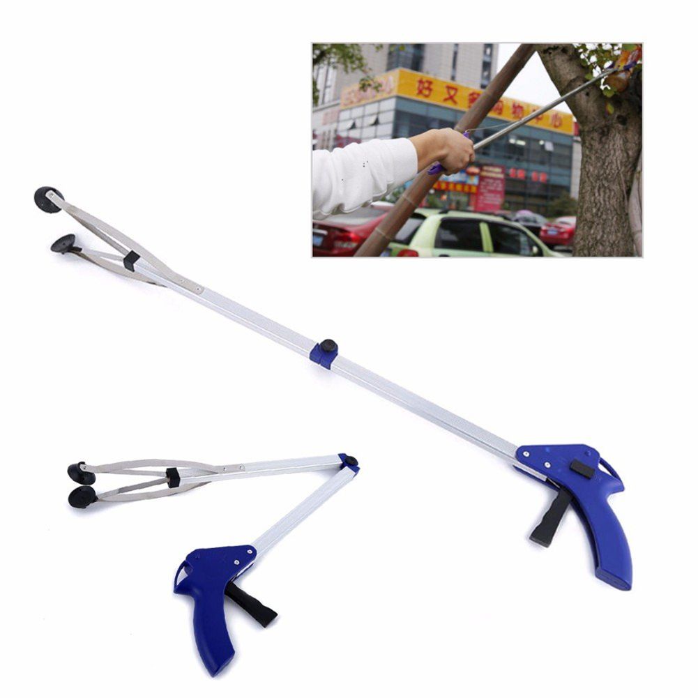 Foldable Reacher Grabber Aluminum Alloy Suction Cup Grip Grabber Pick Up Tool for Litter Picker Trash Garbage โ image 2