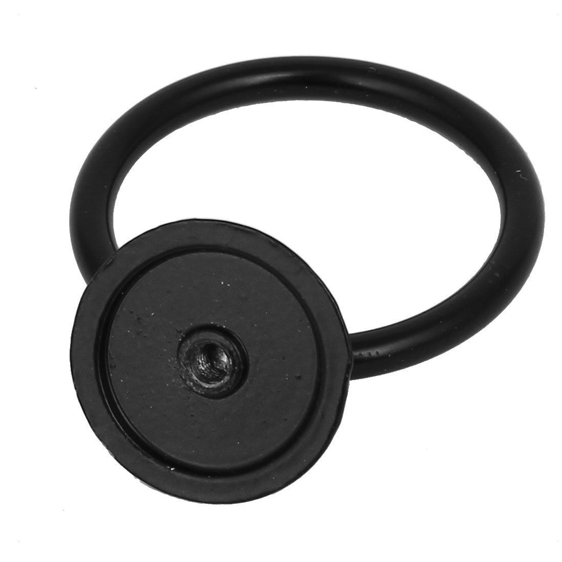 4PCS Single hole metal lifting ring knob black drawer handle, and doors, cabinet lifting ring pull rod lifting ring โ image 2