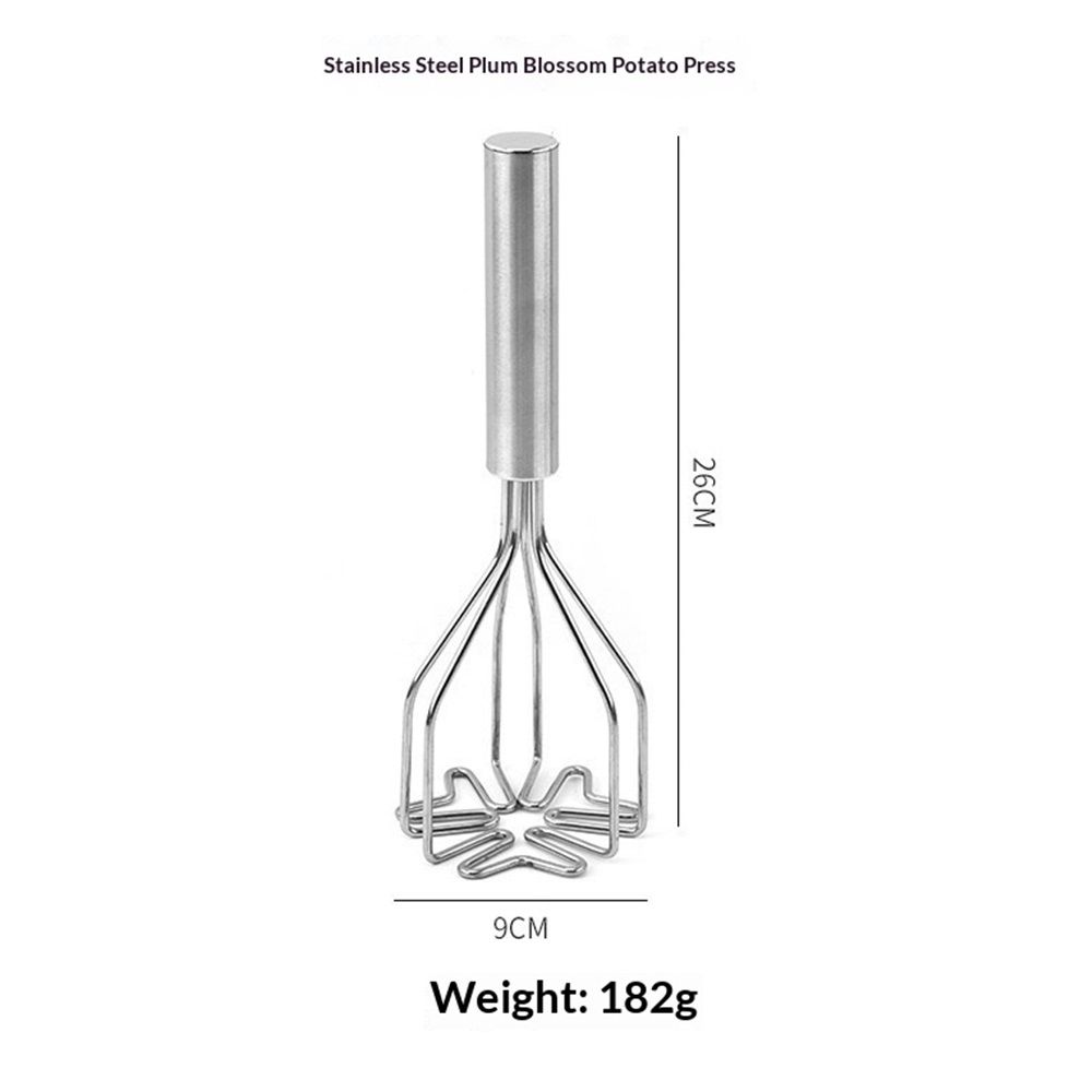 Kitchen 2-In-1 Mix Potato Masher, Stainless Steel, For Potatoes, Vegetables, Fruits, Guacamole, Baby Food, And Eggs — image 4