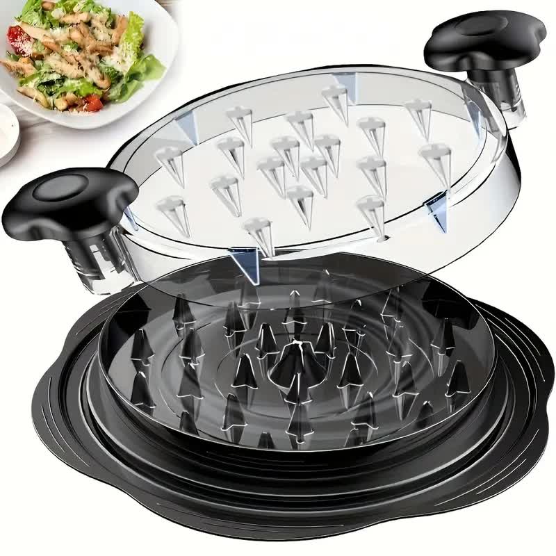 Multi-functional chicken breast shredder; minced meat separator; meat grinder; baby food tool with transparent lid; chicken shredding device — image 2