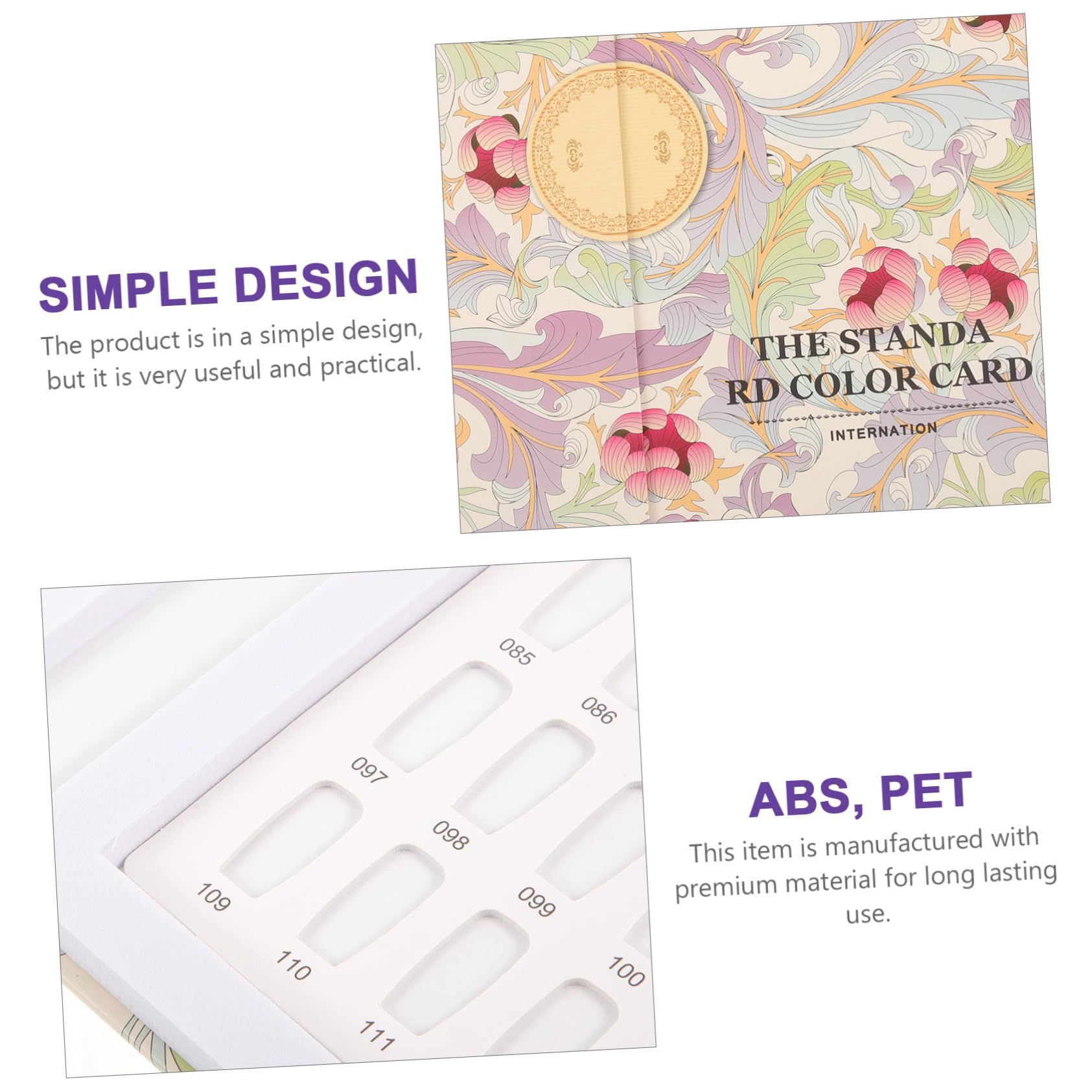 Nail Color Book Nail Color Sample Plate Manicure Color Display Acrylic Nail Color Chart Nail Salon Color โ image 3