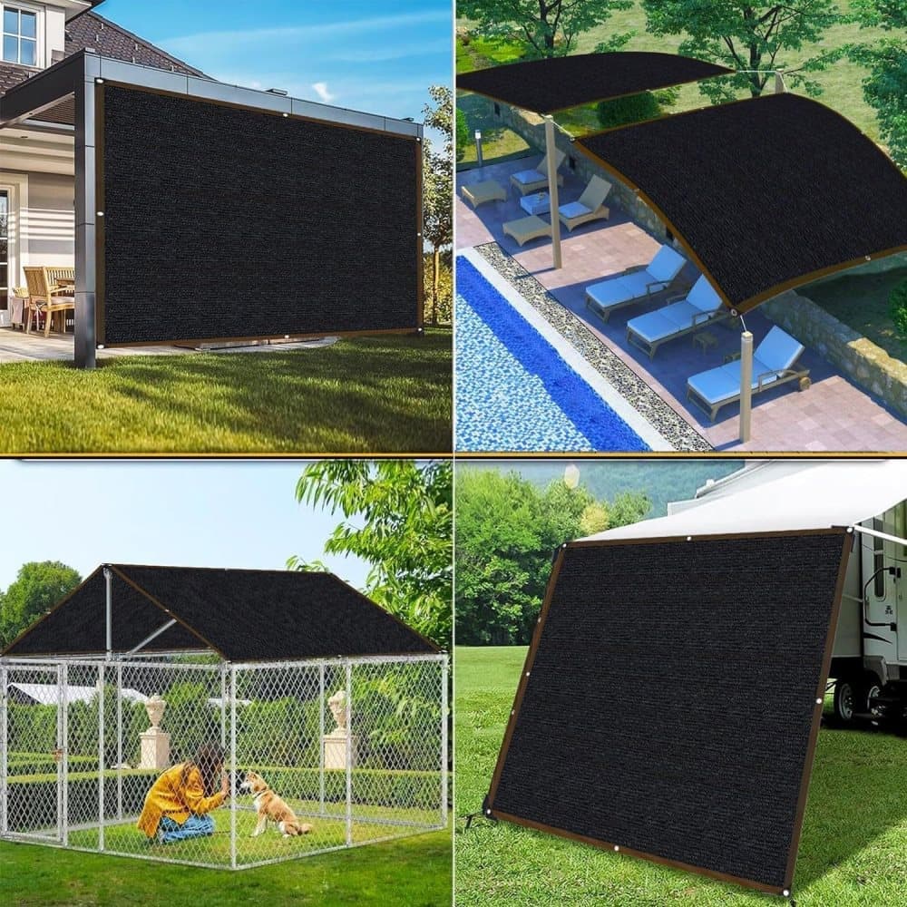 HDPE Sun Protection Net UV Heat Insulating Fabric 4×4 m for Garden Greenhouse and Patio, Thick and Dense — image 5