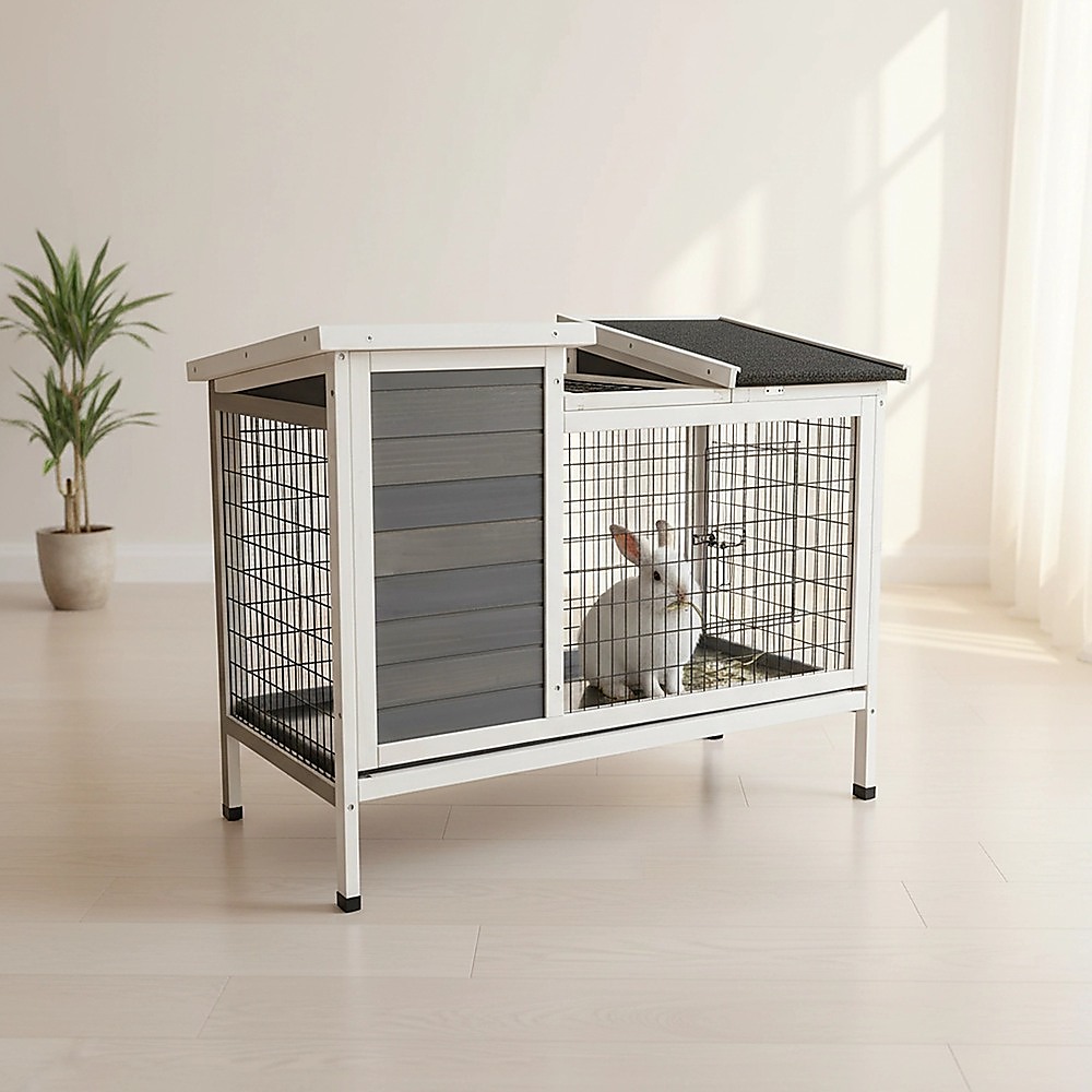 Rabbit Bunny Cage Hutch Pet Cages Enclosure โ image 2