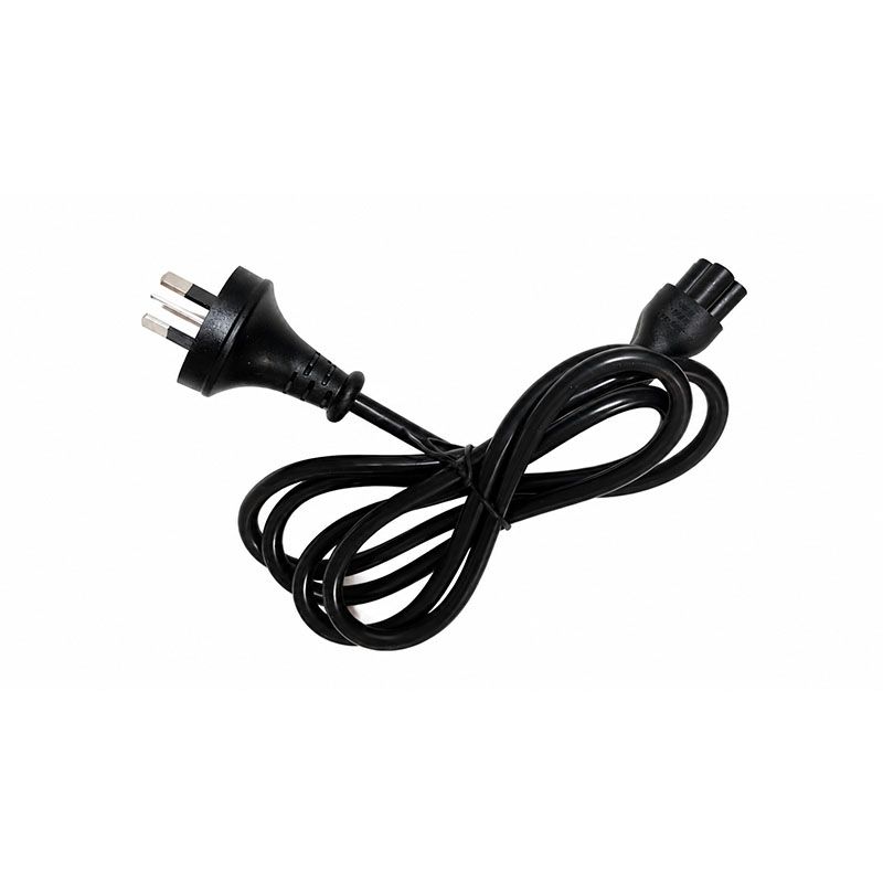 AU 3 Pin Type I Plug to IEC 60320 C5 Oval Power Cord 1.4m