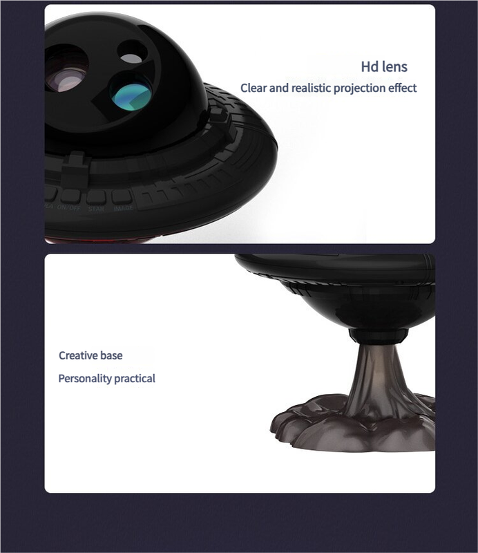 Flying Saucer Starry Sky Projection Lamp - Ambient Mood Light โ image 6