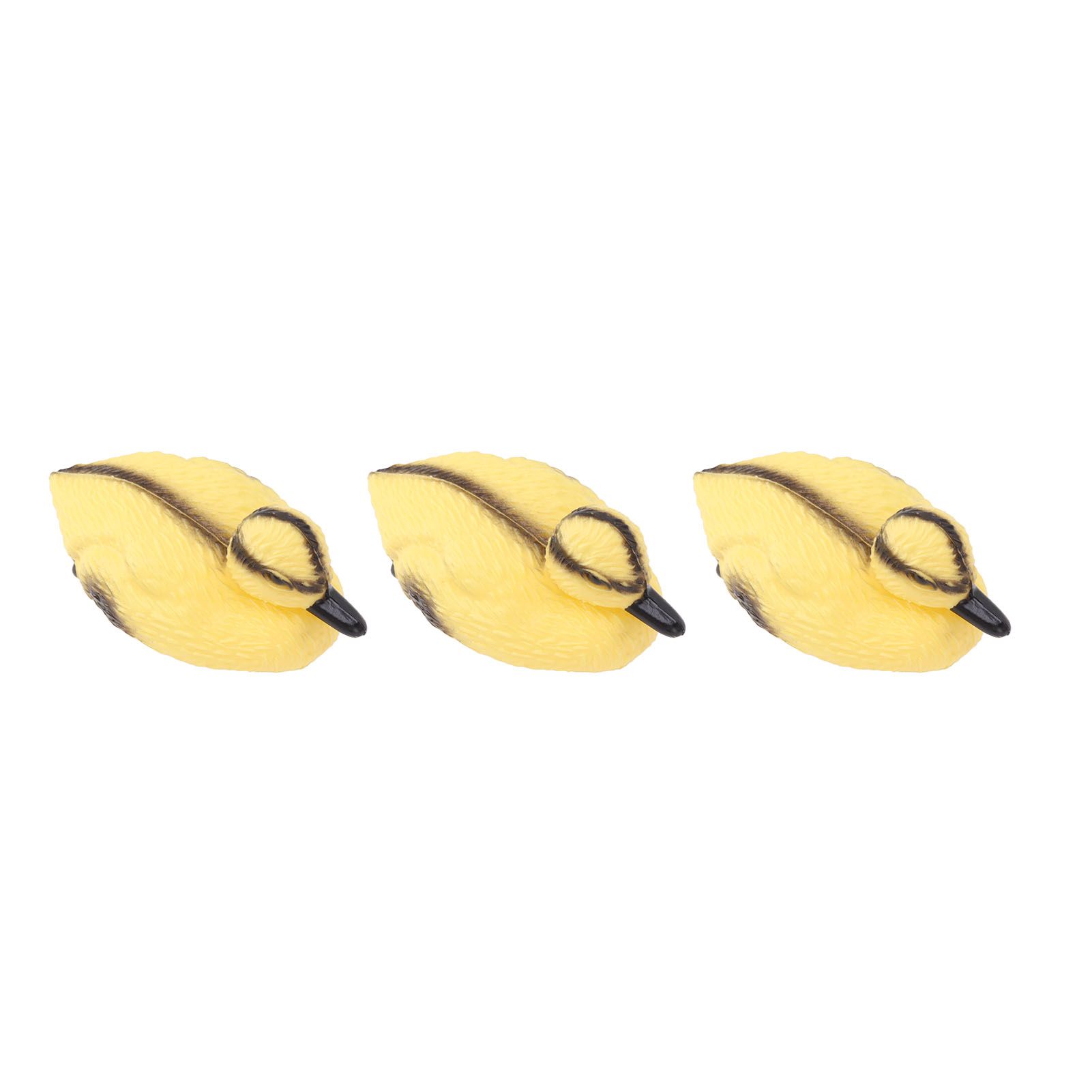 3Pcs Floating Yellow Duckling Realistic Plastic Duck Fish Pond Ornament for Garden Swimming Pool Fishing Pond Water Decoration A Style 11.5x6.5cm โ image 3