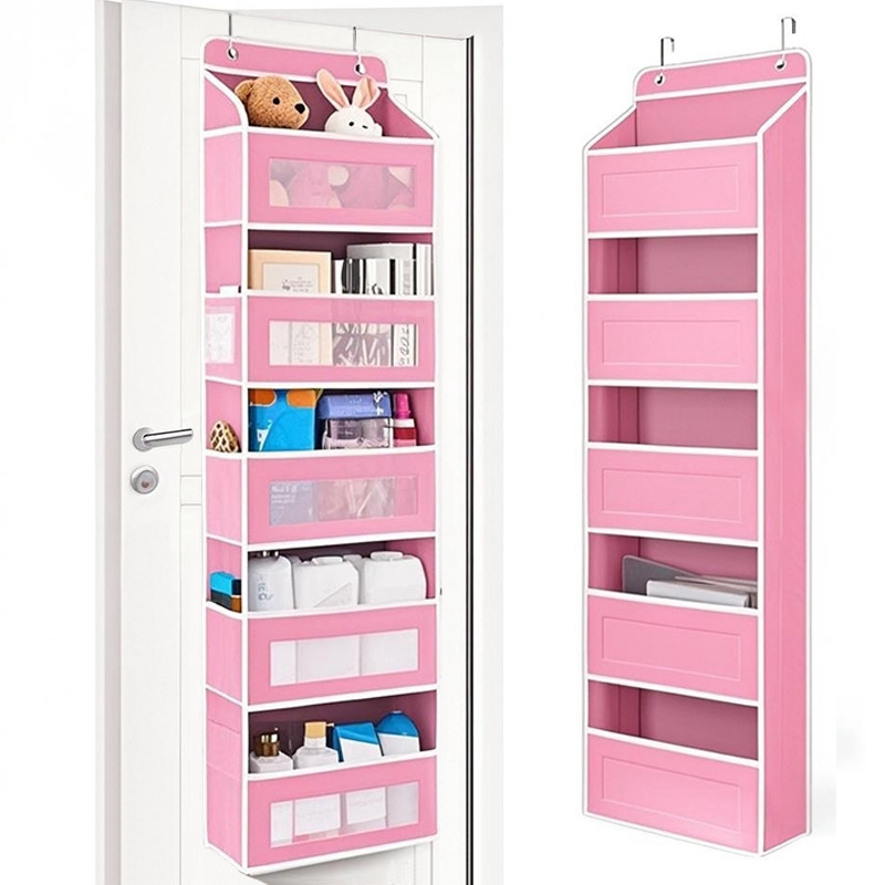 Wall-mounted Doll Rack with Hooks, Multi-functional Storage for Door Hanging, Black — image 5
