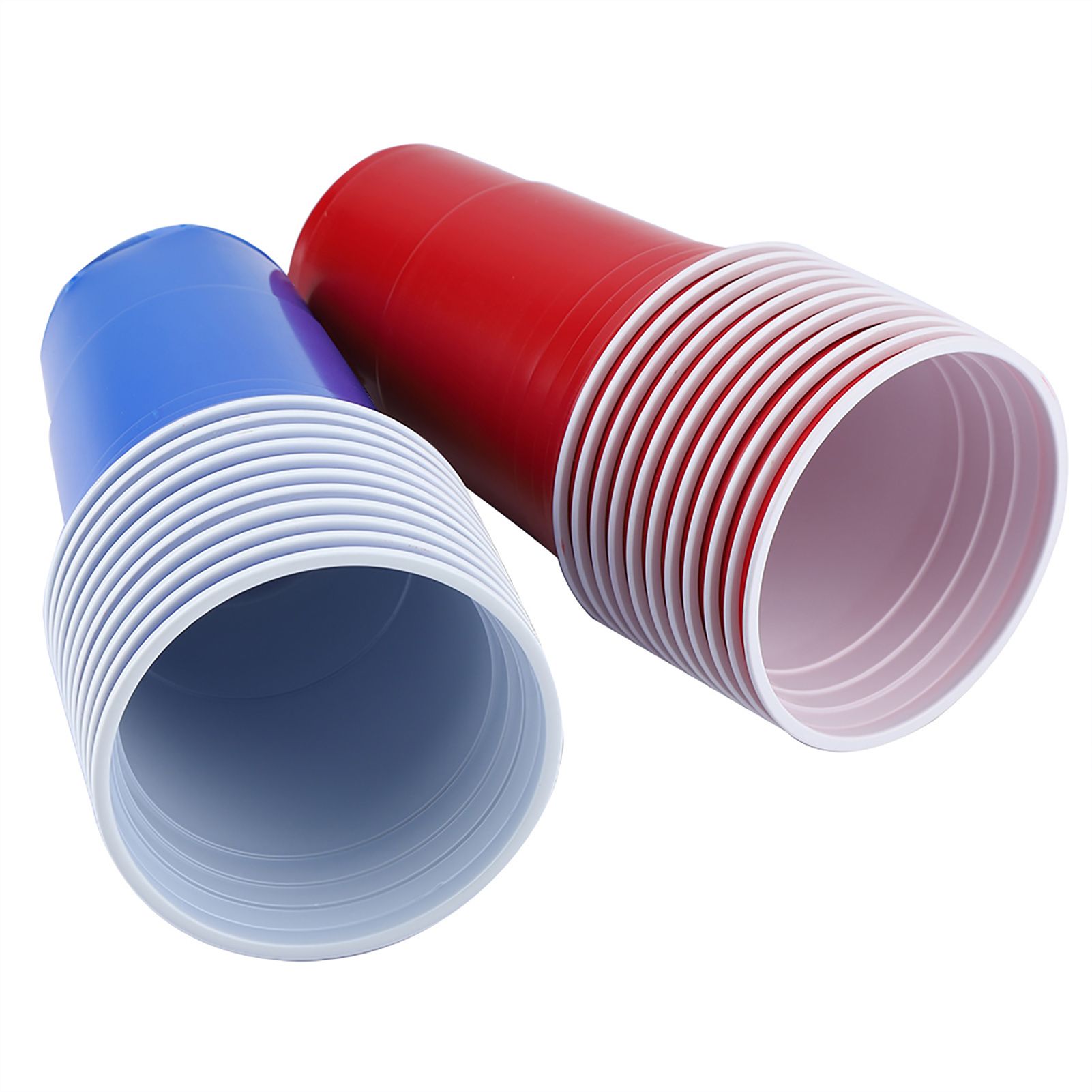 Beer Pong Set Beer Pong Drinking Game Set Beer Pong Cups22 Cups 4 PingPong Balls Red Blue — image 5