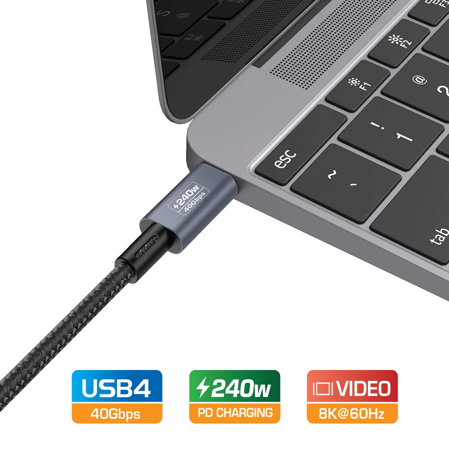 Simplecom CA612 USB-C to USB-C Cable USB4 40Gbps 5A 240W PD3.1 8K@60Hz 1.2M โ image 3