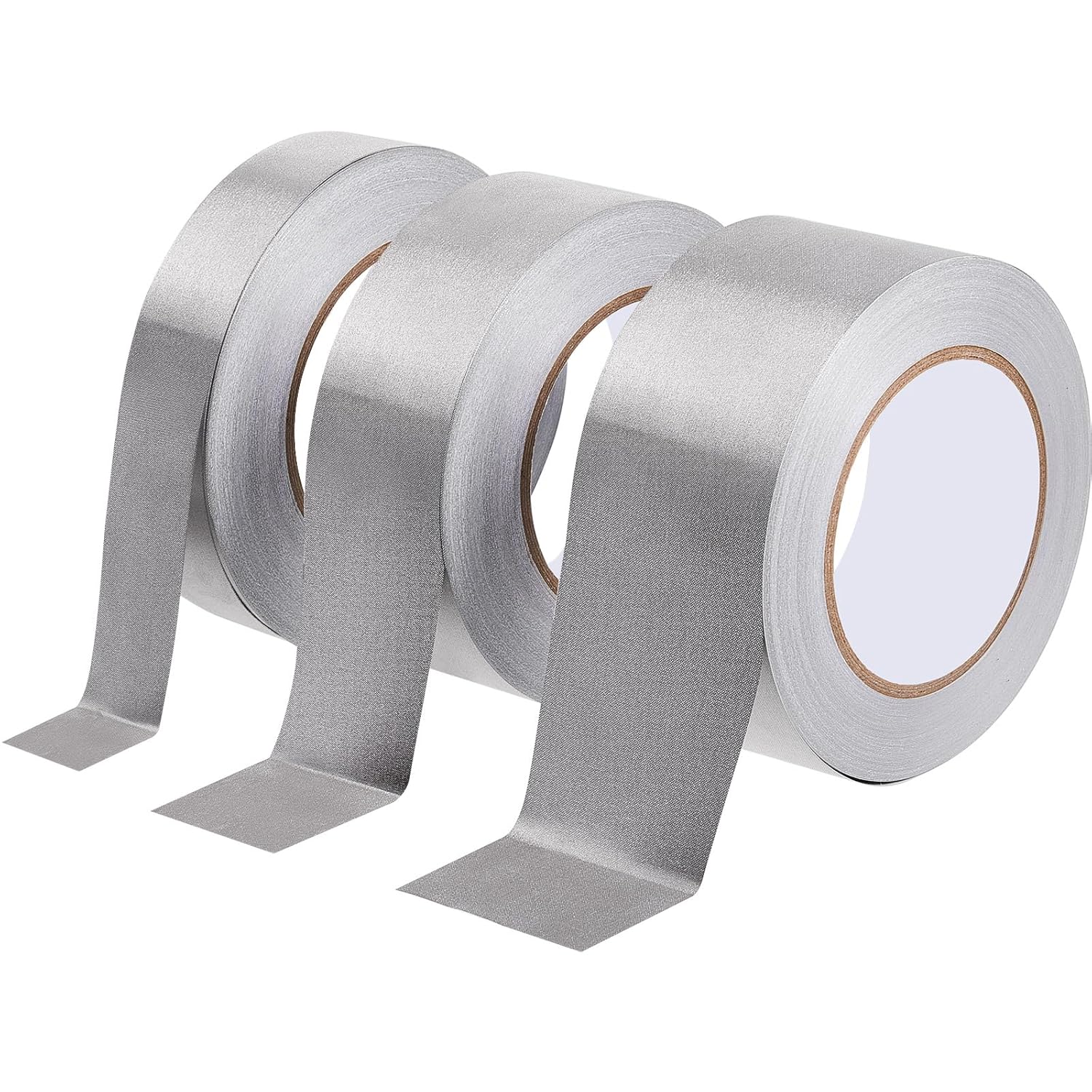 3 Roll Double Conductive Fabric Tape Cloth Adhesive Roll(1in x 100ft, 1.5in 2in 100ft) 1in 100ft