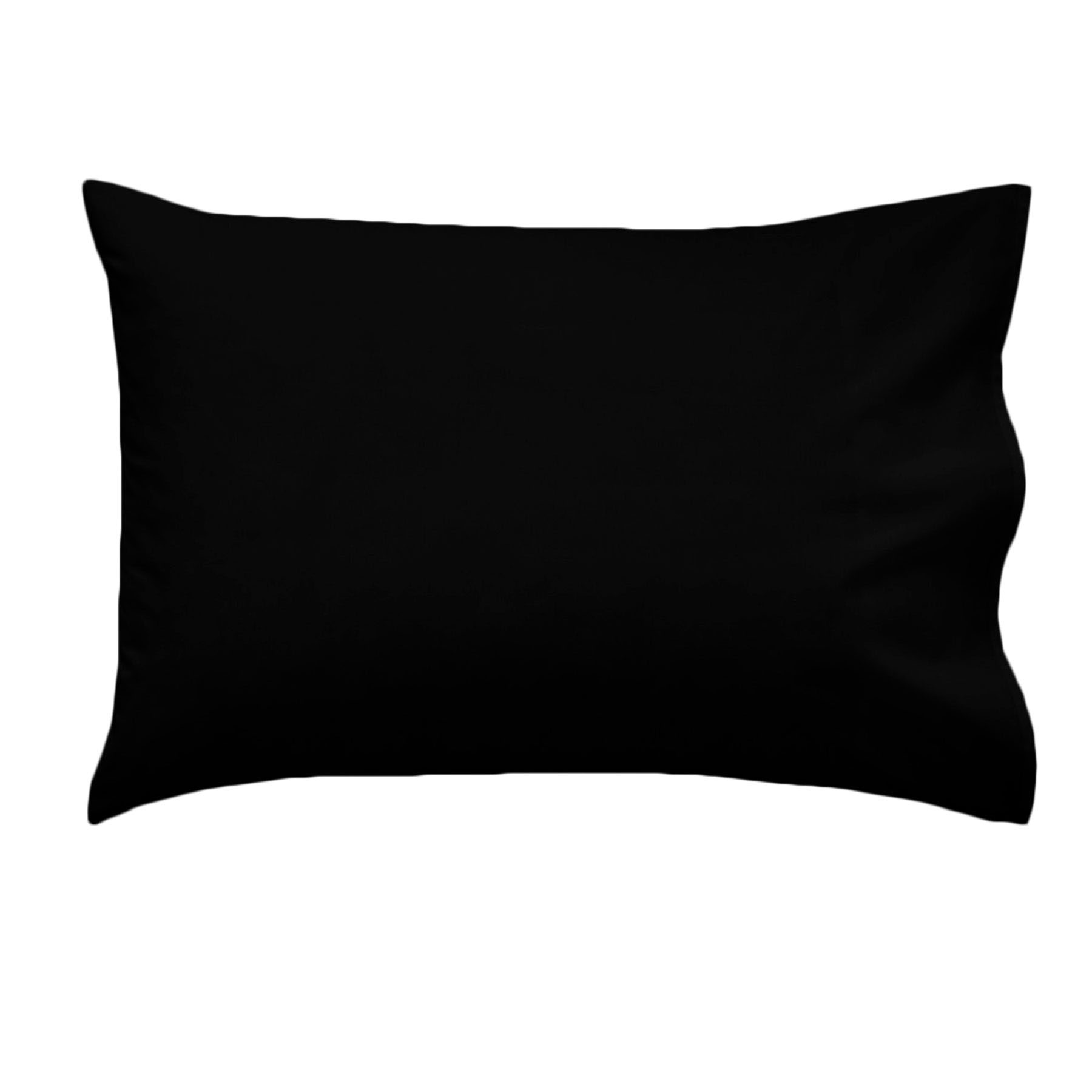 Essentially Home Living Polyester Cotton Queen Pillowcase 53 × 78 cm Black