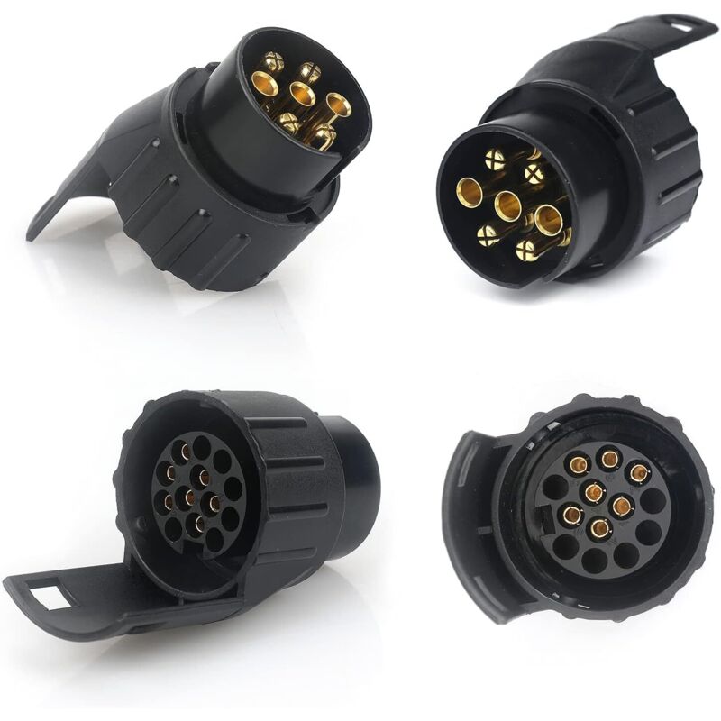 7/13 7 To 13 Pin Trailer Plug Adapter 7 Pole To 13 Pin Towbar Connector For Car Trailer, Tractor, Caravan, Bike Carrier — image 2