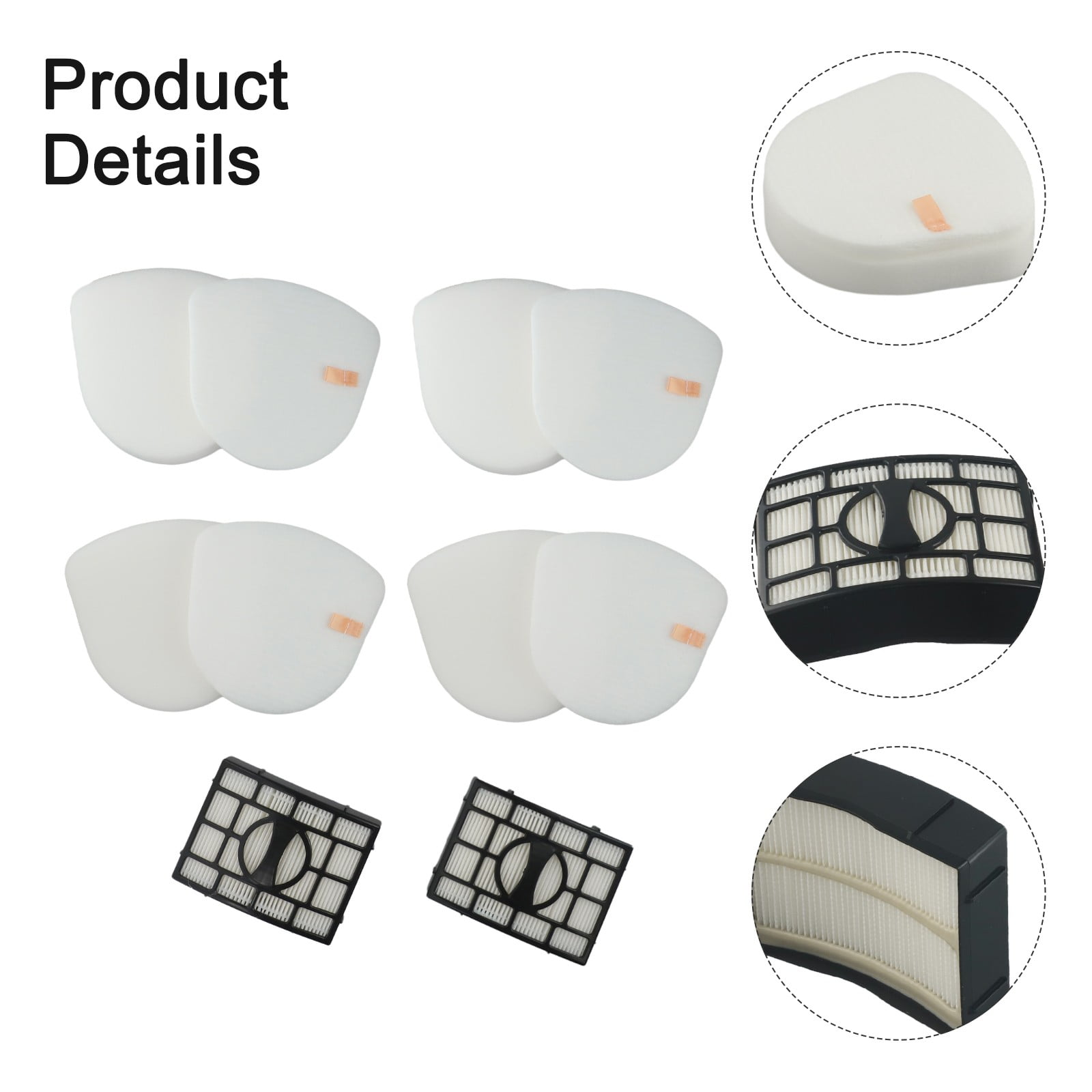 Replacement Filter Set for Shark Upright Vacuums Featuring Compatibility with Various Models Including CU530 and UV725 — image 4