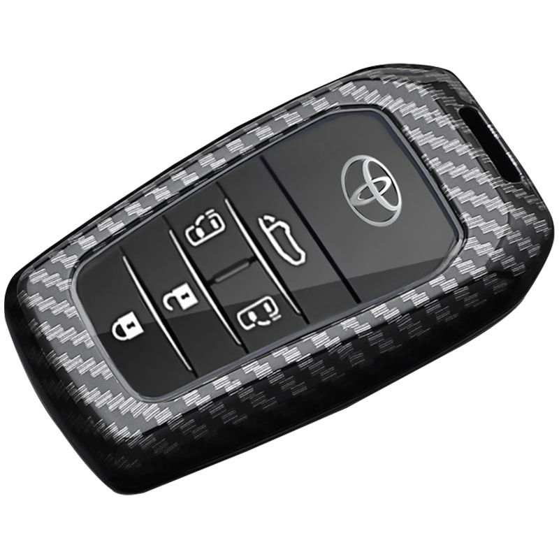 Fragrant Car Island Toyota Sienna Key Cover Carbon. Bagged D type 6-button [carbon fiber black] lanyard — image 6