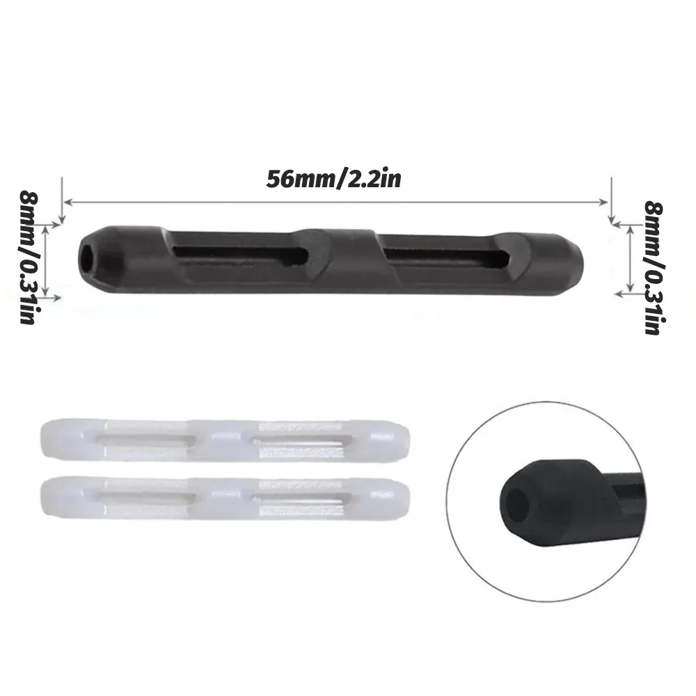 Silicone Eyeglasses Temple Hook Anti Slip Ear Grip Tips Holder for Glasses Spectacles - Transparent 5pairs — image 4