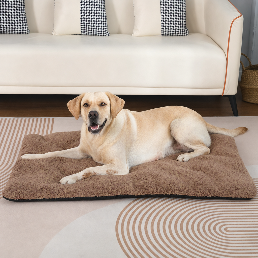 Self-Warming Pet Blanket for Dogs and Cats - Polyester M Size 45 x 70 x 5 cm - Thick Winter Comfort Mat, Portable Bed Liner for Home Travel and Crates — image 3