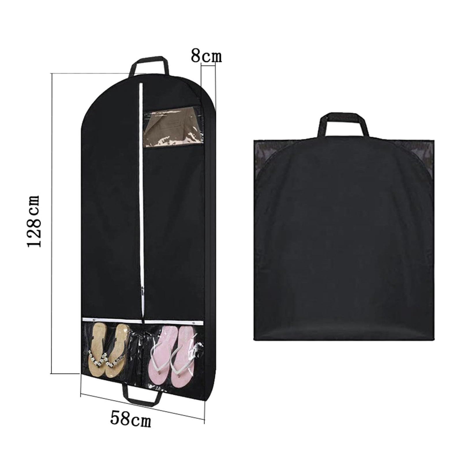 Garment Bags for Travel and Storage, Travel Suit Bags for Men Women with Pockets, Storage bags for Clothes,Shirts, Coats (Black) โ image 3