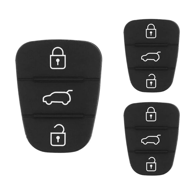 2pcs Silicone Key Case Compatible with Kia Sportage Cee'd Picanto Rio & Hyundai i10 i20 i30 ix20 ix35 - 3 Buttons Remote Control Cover โ image 5
