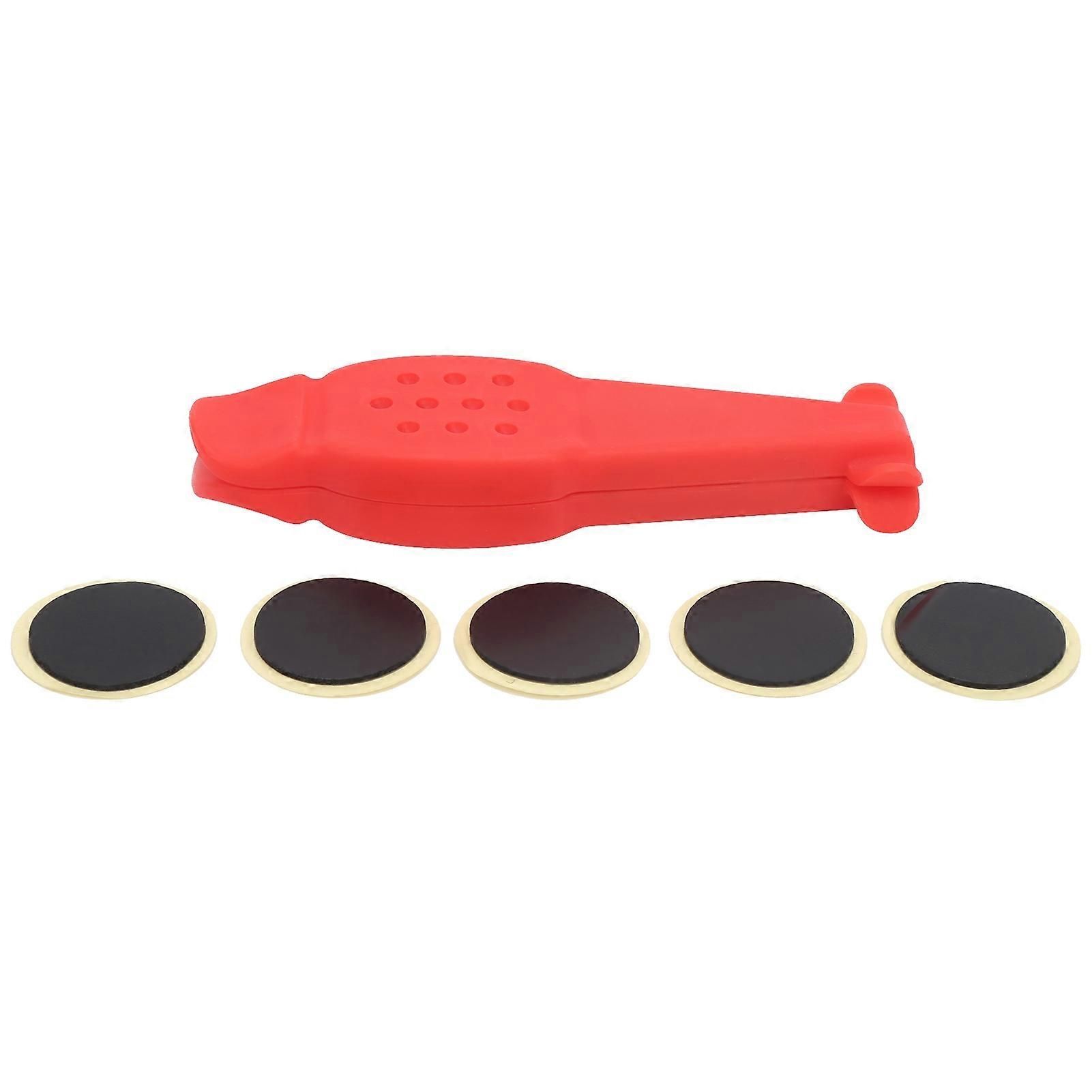 Bicycle Tire Puncture Repair Kit Bicycle Tire Repair Kit Tyre PatchesLevers Rasp Tool - Orange — image 2